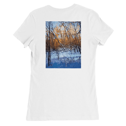 Scary forecast - Premium Womens Crewneck T-shirt | Bella + Canvas 6004 - eduardgurevich S