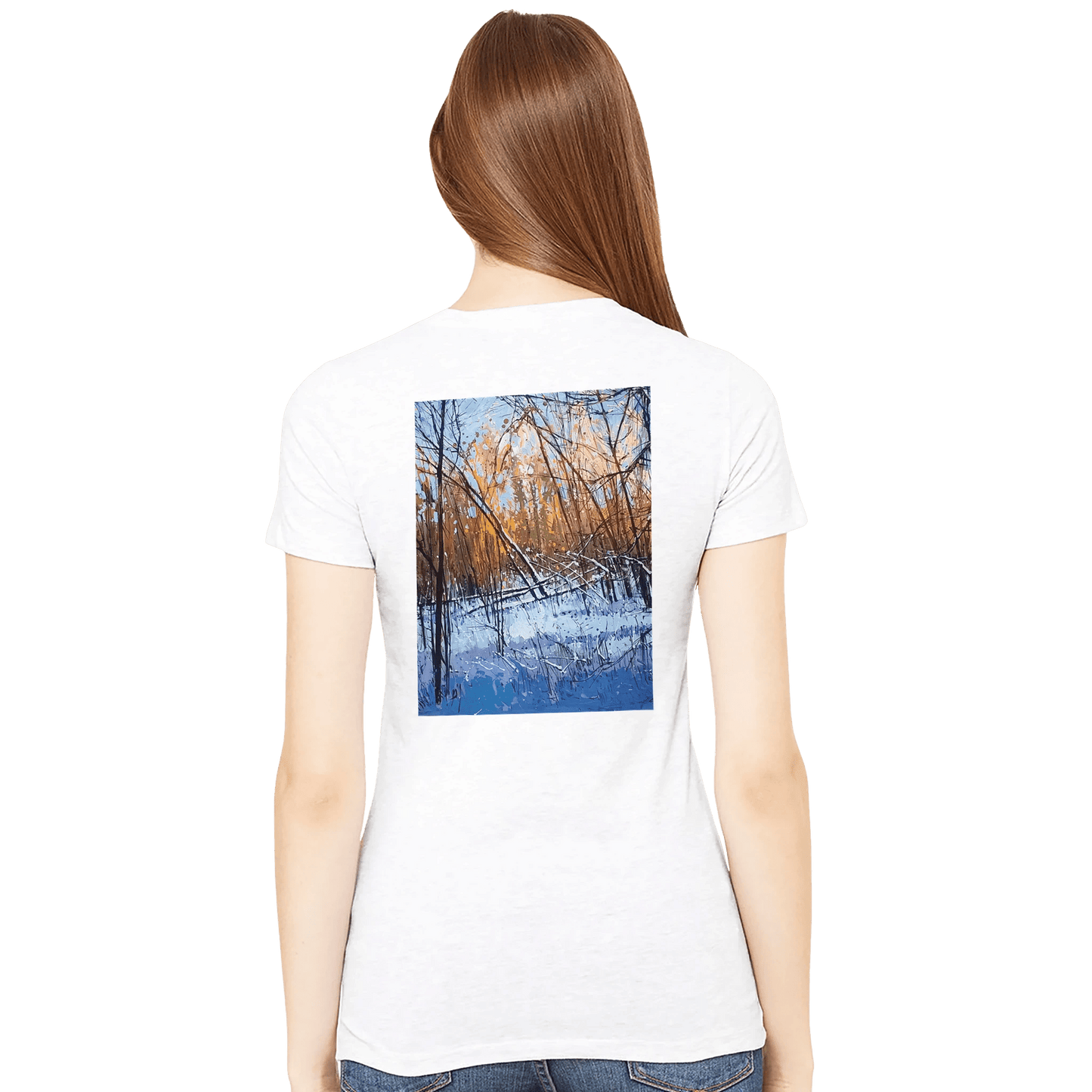 Scary forecast - Premium Womens Crewneck T-shirt | Bella + Canvas 6004 - eduardgurevich S