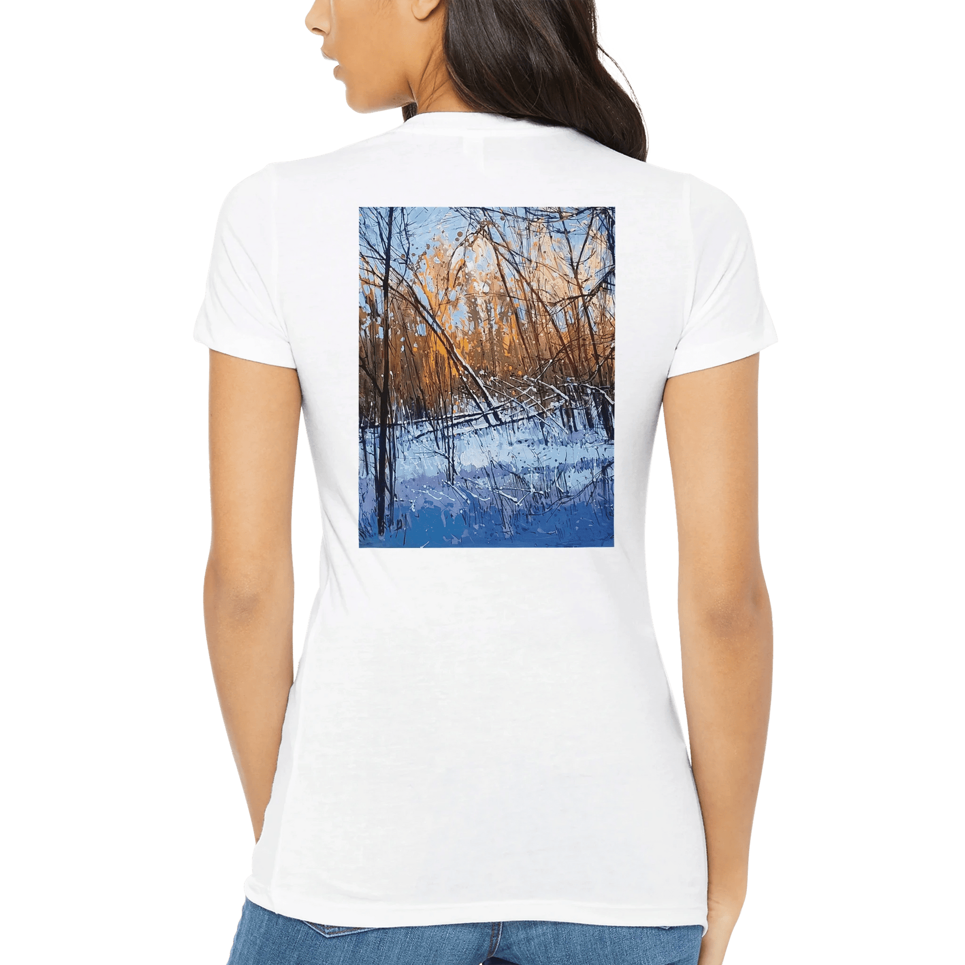 Scary forecast - Premium Womens Crewneck T-shirt - eduardgurevich S
