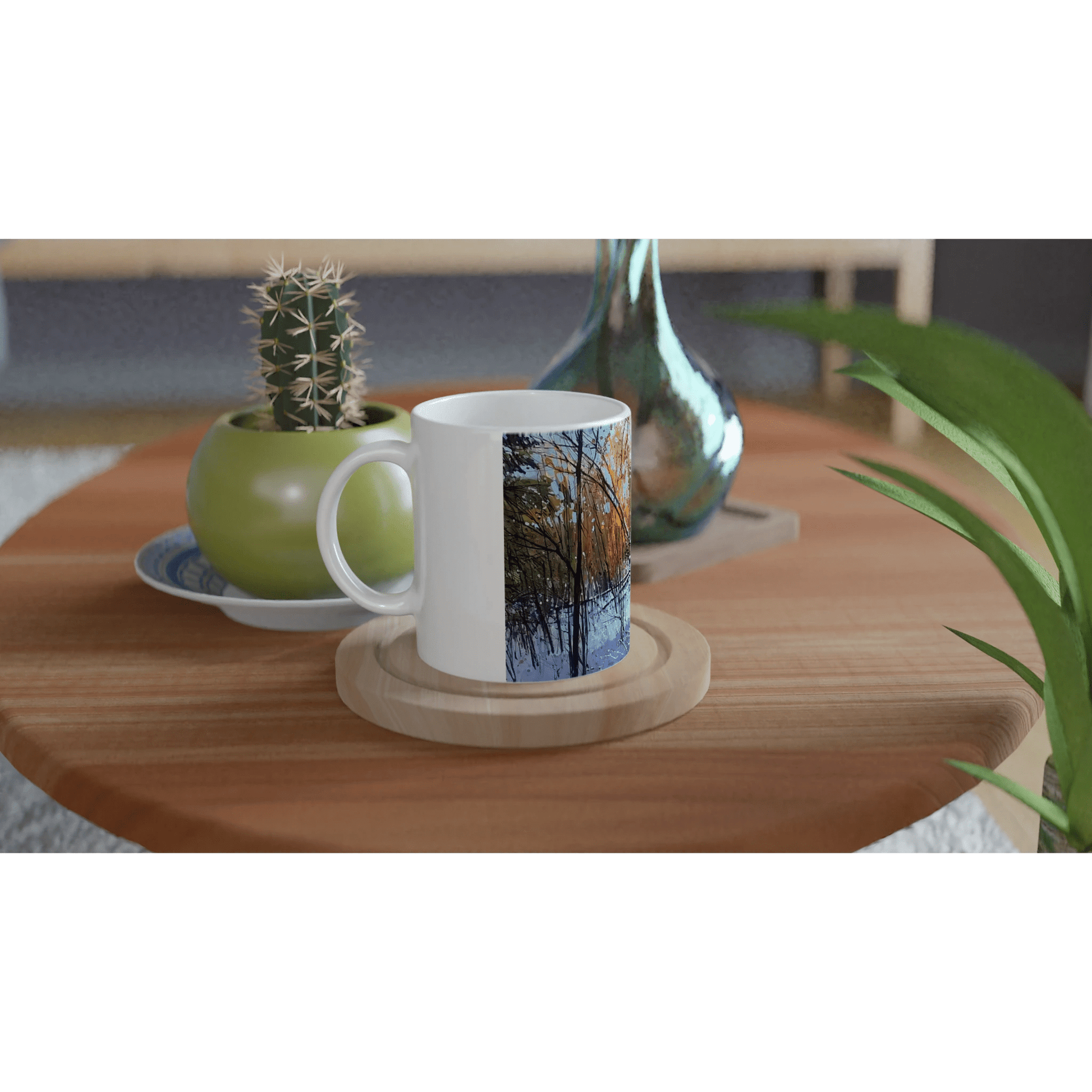 Scary forecast - White 11oz Ceramic Mug - eduardgurevich