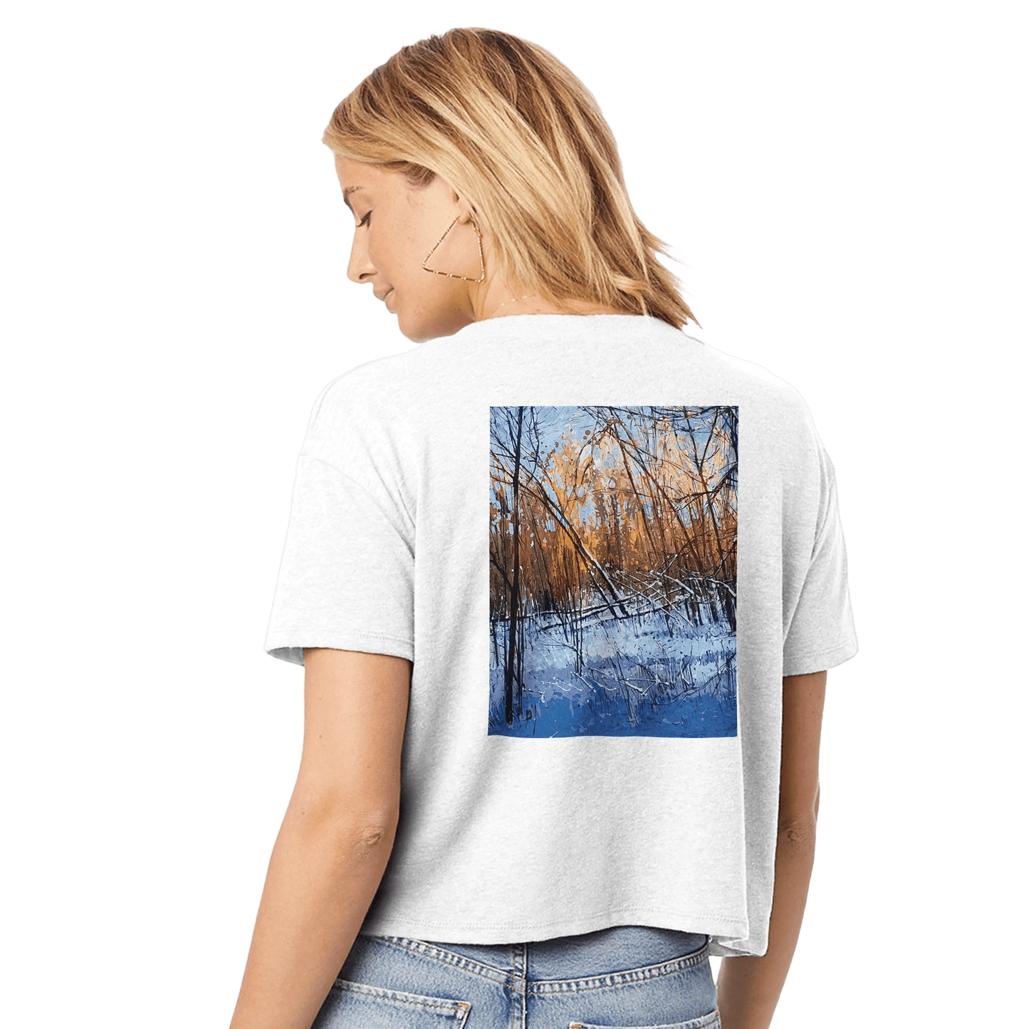 Scary forecast - Women's Headliner Cropped Crewneck T-Shirt | Alternative 5114BP - eduardgurevich S