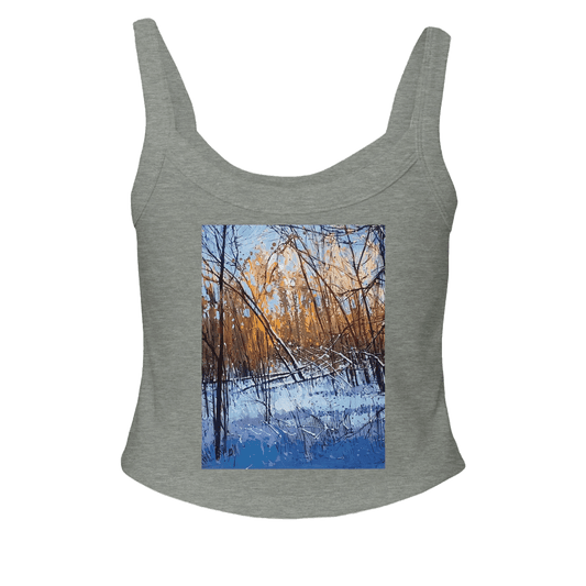 Scary forecast - Women's Micro Ribbed Scoop Tank | Bella + Canvas 1012BE - eduardgurevich S