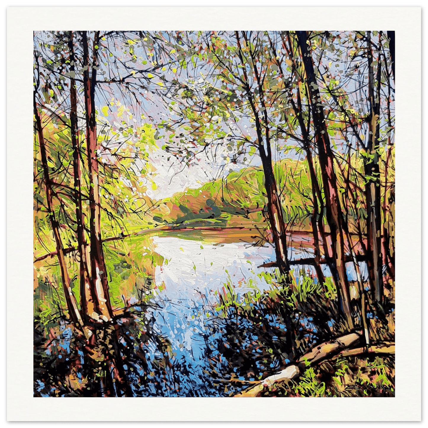 Shifting - Museum - Quality Matte Paper Poster - eduardgurevich 35x35 cm / 14x14″