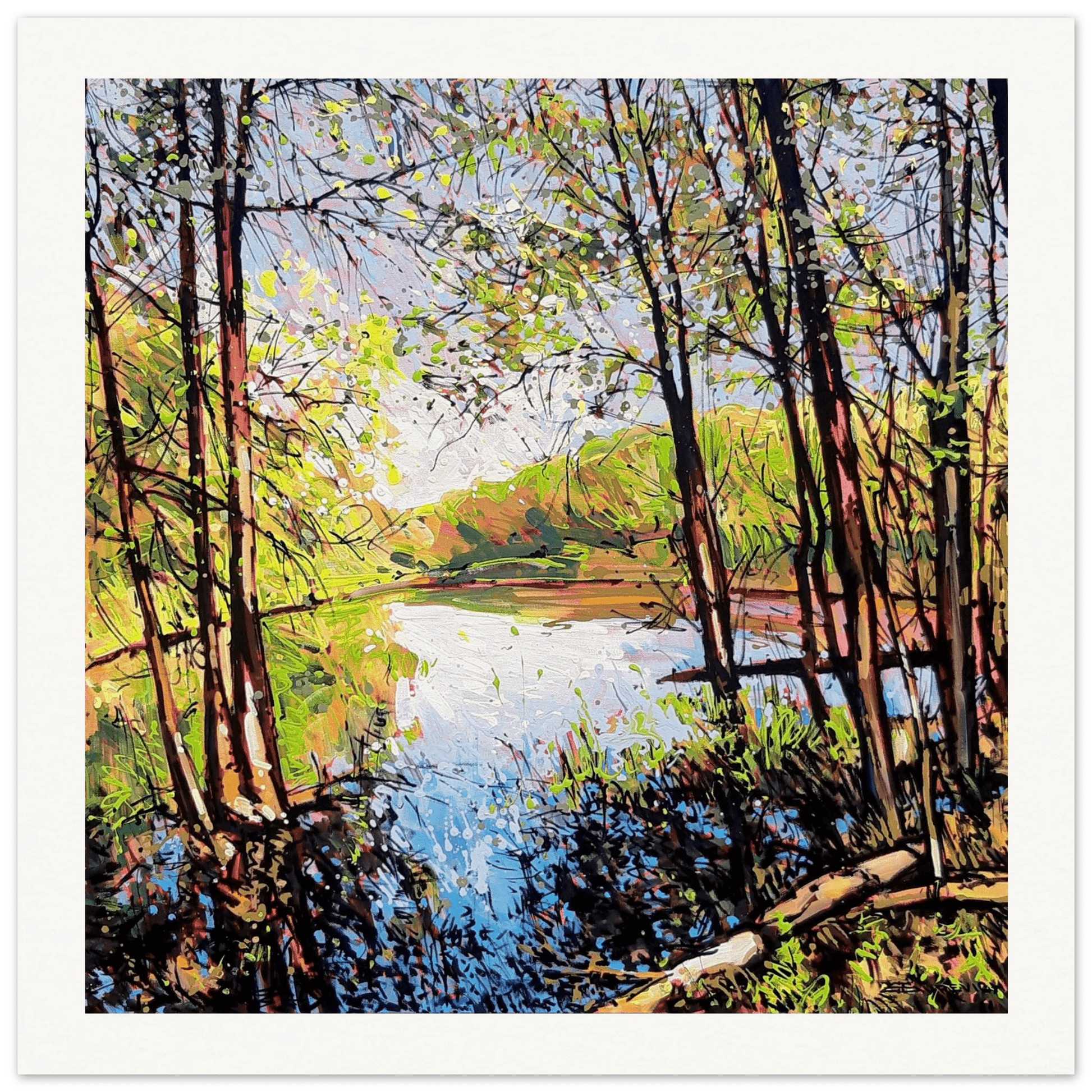 Shifting - Museum - Quality Matte Paper Poster - eduardgurevich 35x35 cm / 14x14″