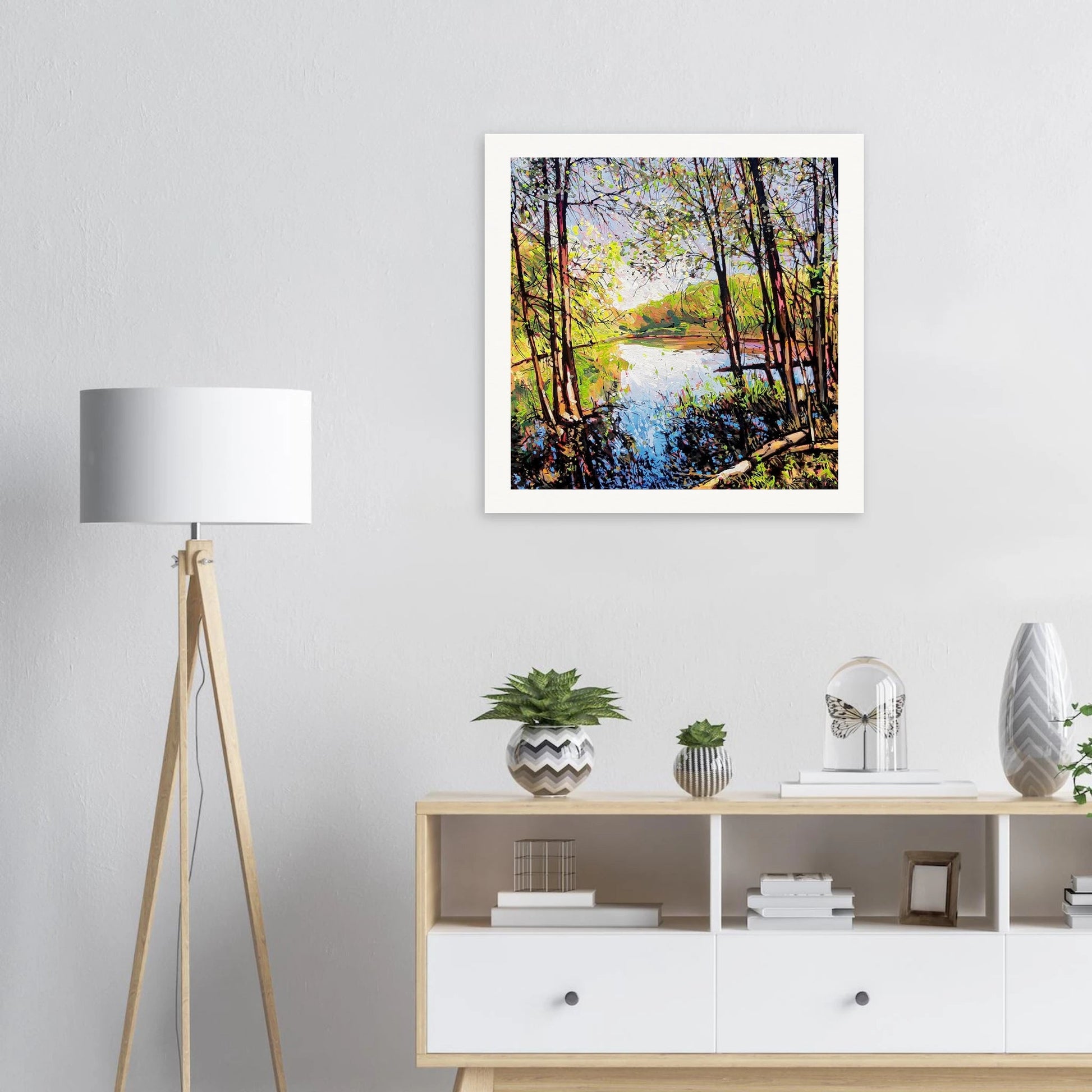 Shifting - Museum - Quality Matte Paper Poster - eduardgurevich 40x40 cm / 16x16″