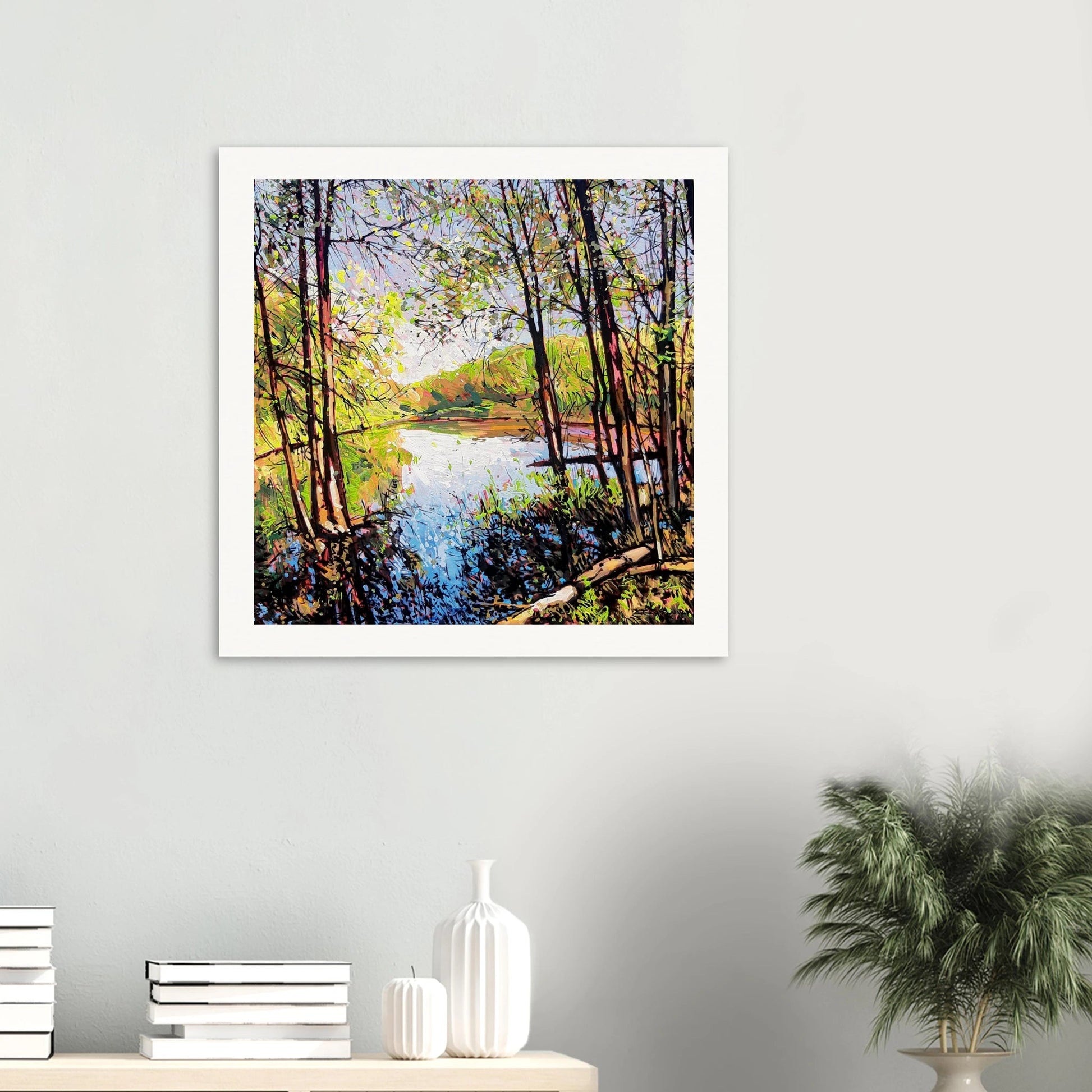 Shifting - Museum - Quality Matte Paper Poster - eduardgurevich 40x40 cm / 16x16″