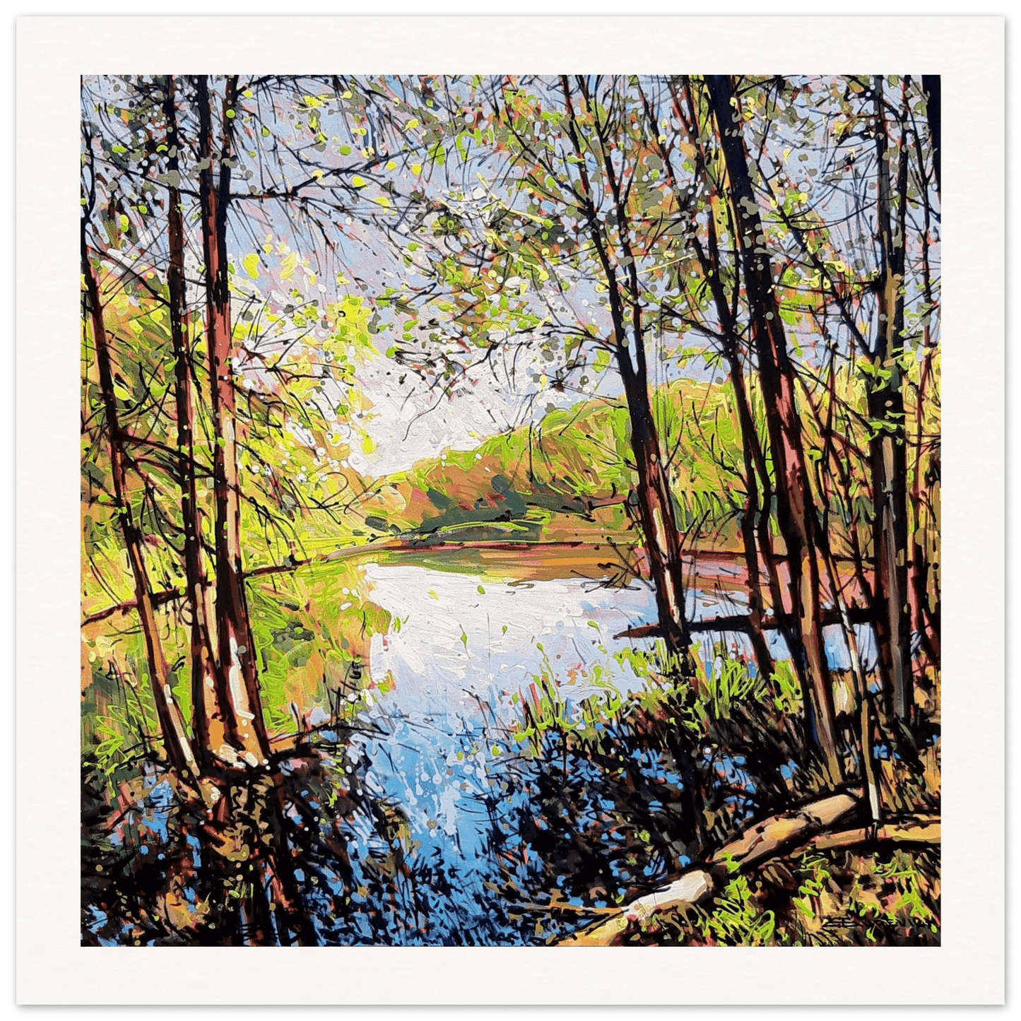 Shifting - Museum - Quality Matte Paper Poster - eduardgurevich 40x40 cm / 16x16″