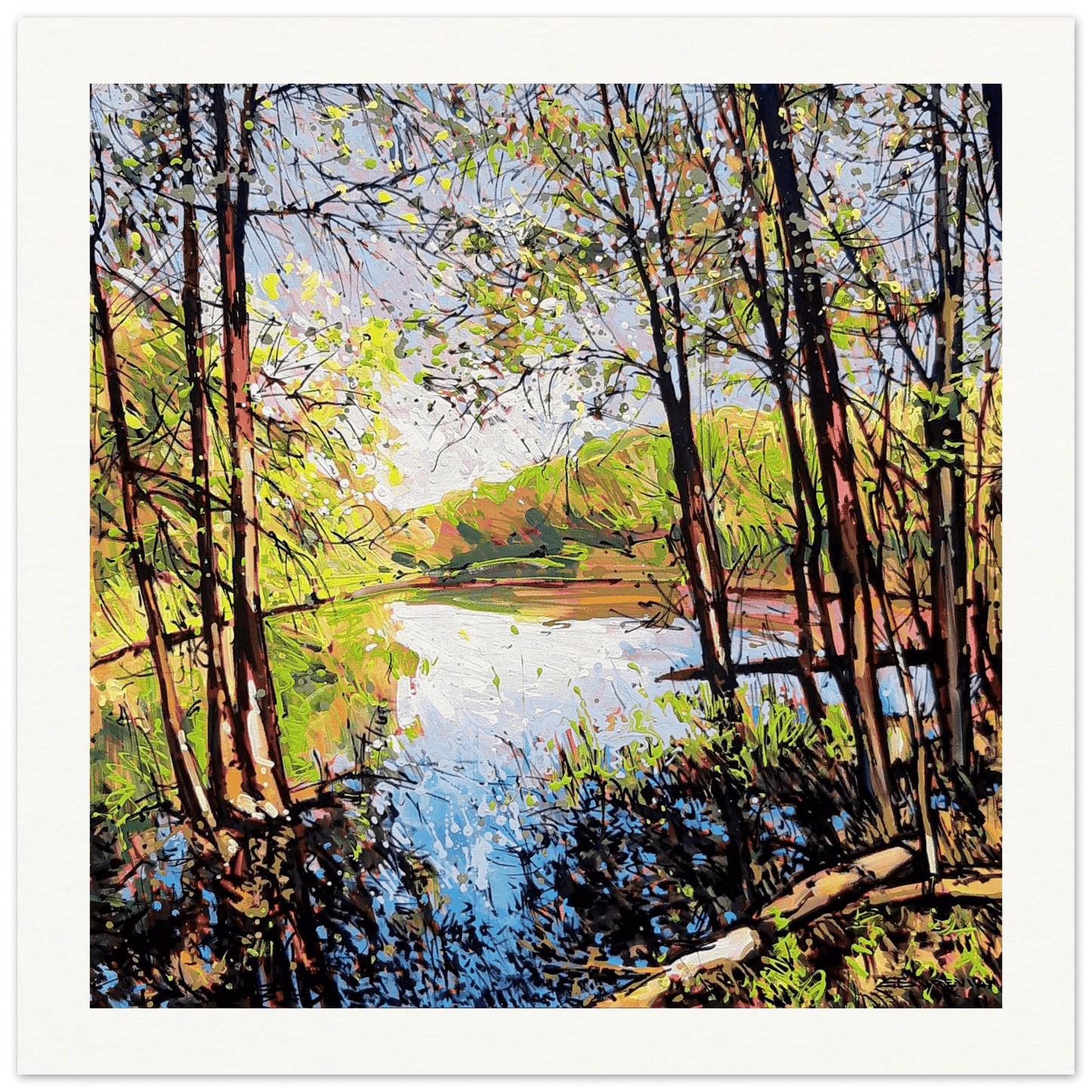 Shifting - Museum - Quality Matte Paper Poster - eduardgurevich 70x70 cm / 28x28″