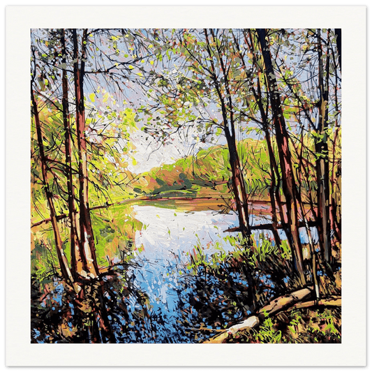 Shifting - Museum - Quality Matte Paper Poster - eduardgurevich 70x70 cm / 28x28″