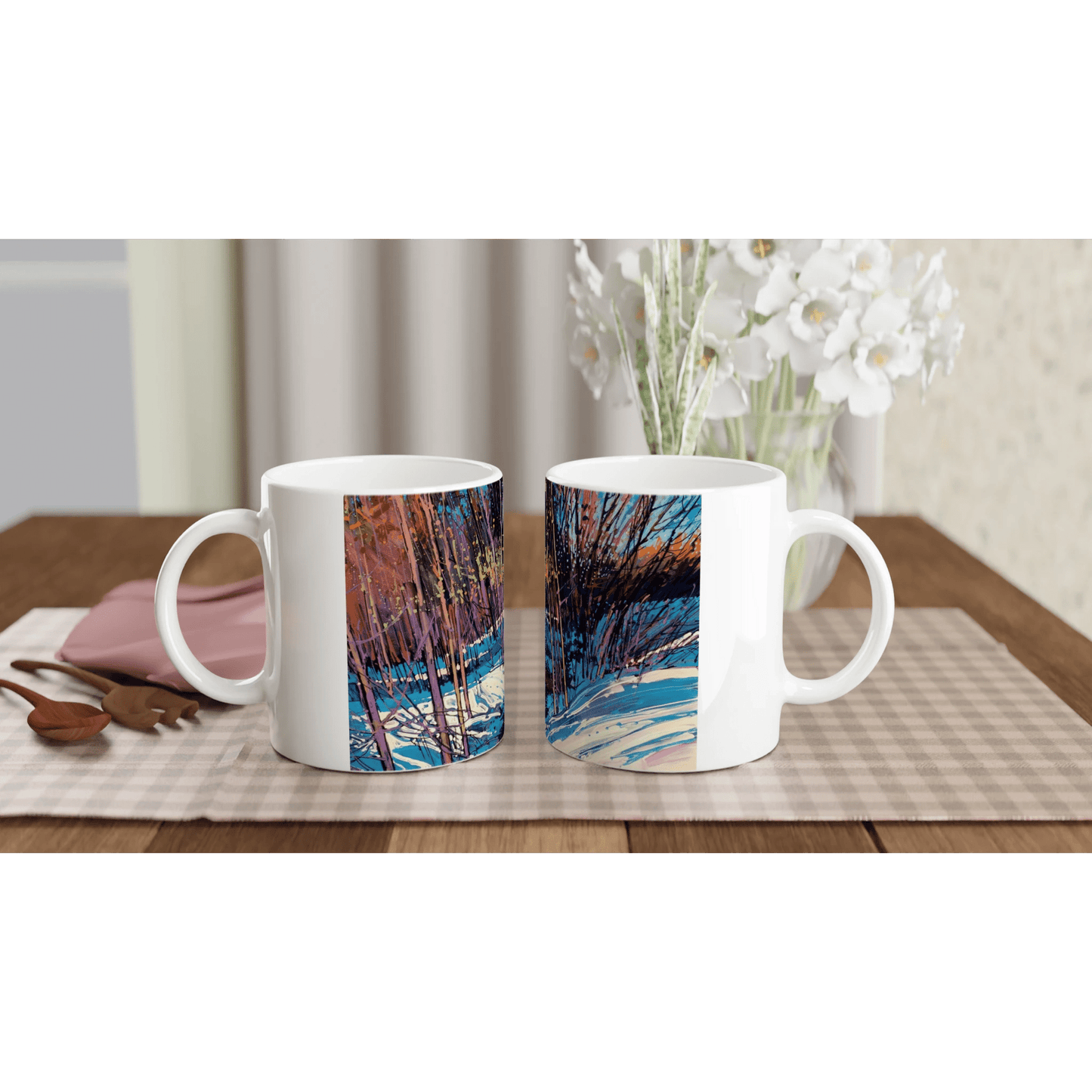 Singing together - White 11oz Ceramic Mug - eduardgurevich