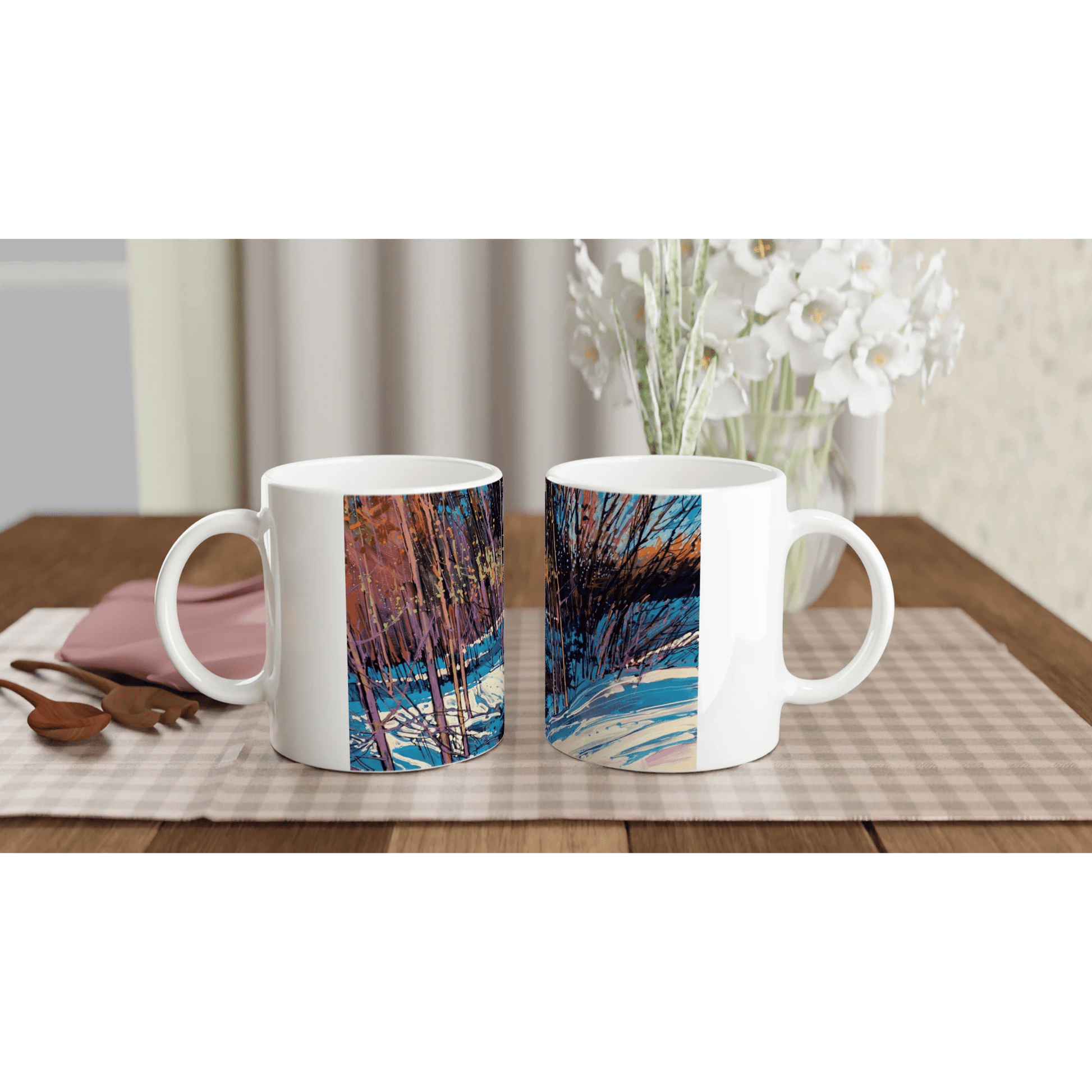 Singing together - White 11oz Ceramic Mug - eduardgurevich