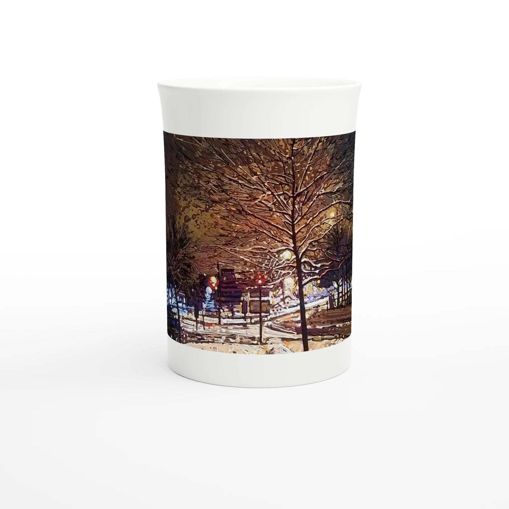 Still awake - White 10oz Porcelain Slim Mug - eduardgurevich