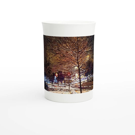 Still awake - White 10oz Porcelain Slim Mug - eduardgurevich