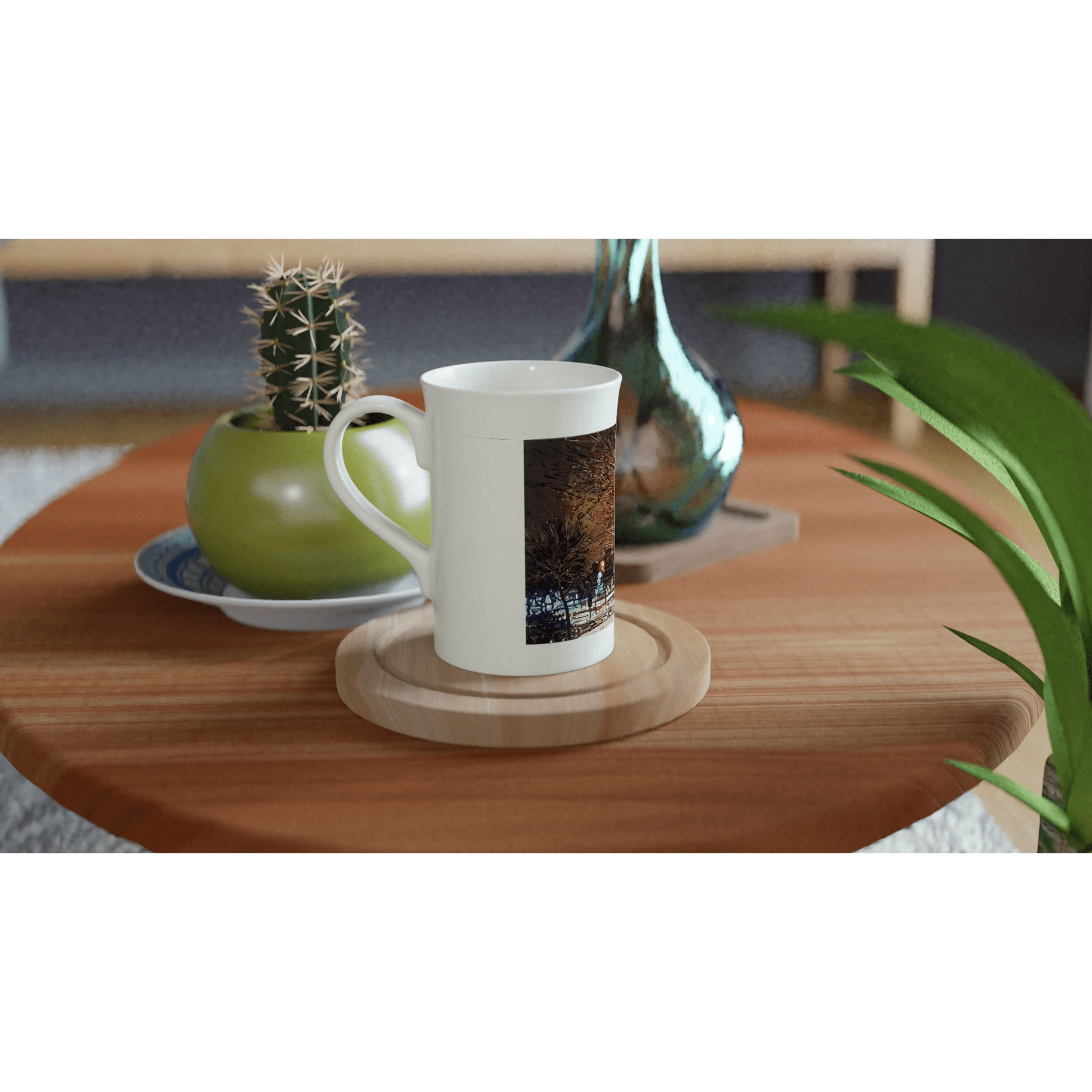 Still awake - White 10oz Porcelain Slim Mug - eduardgurevich