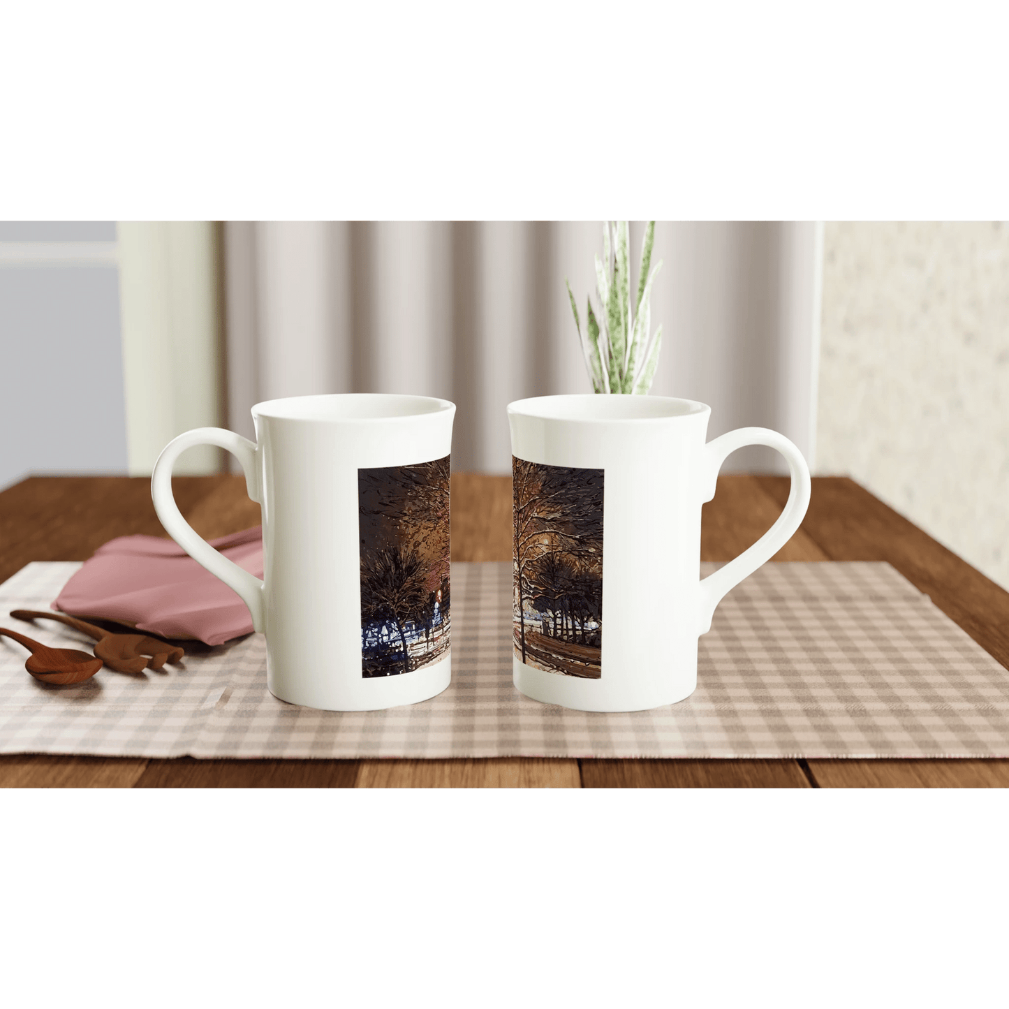 Still awake - White 10oz Porcelain Slim Mug - eduardgurevich