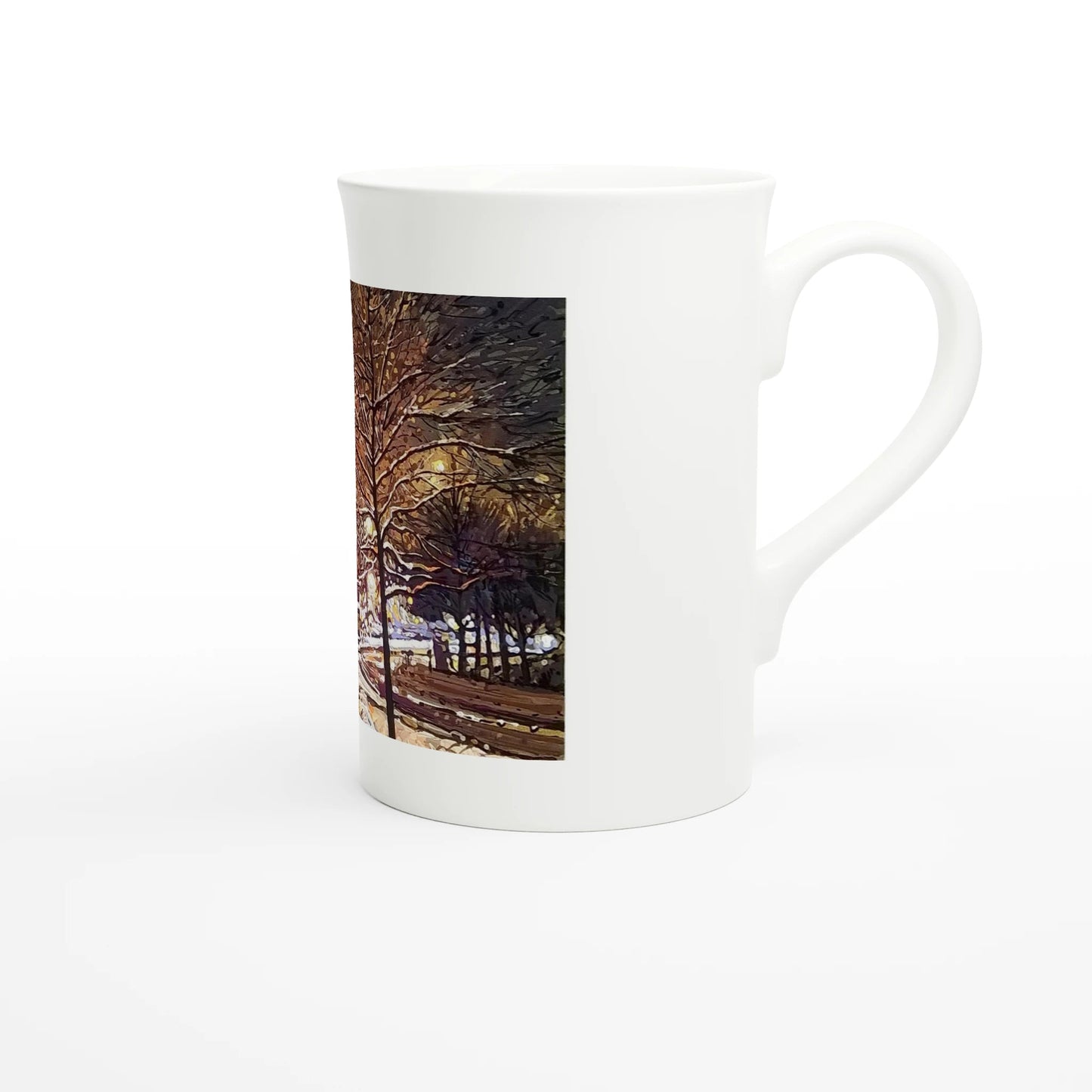 Still awake - White 10oz Porcelain Slim Mug - eduardgurevich