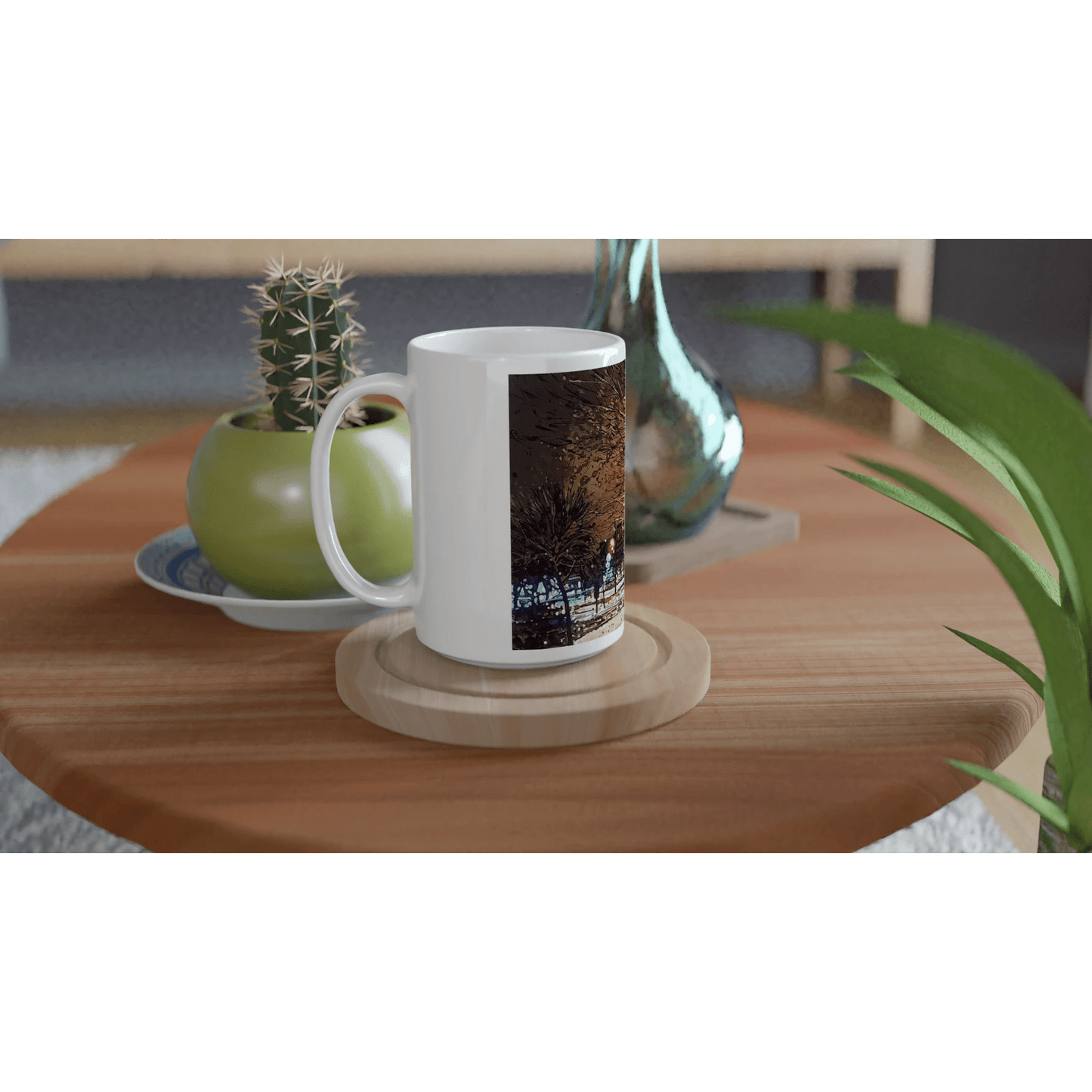 Still awake - White 15oz Ceramic Mug - eduardgurevich