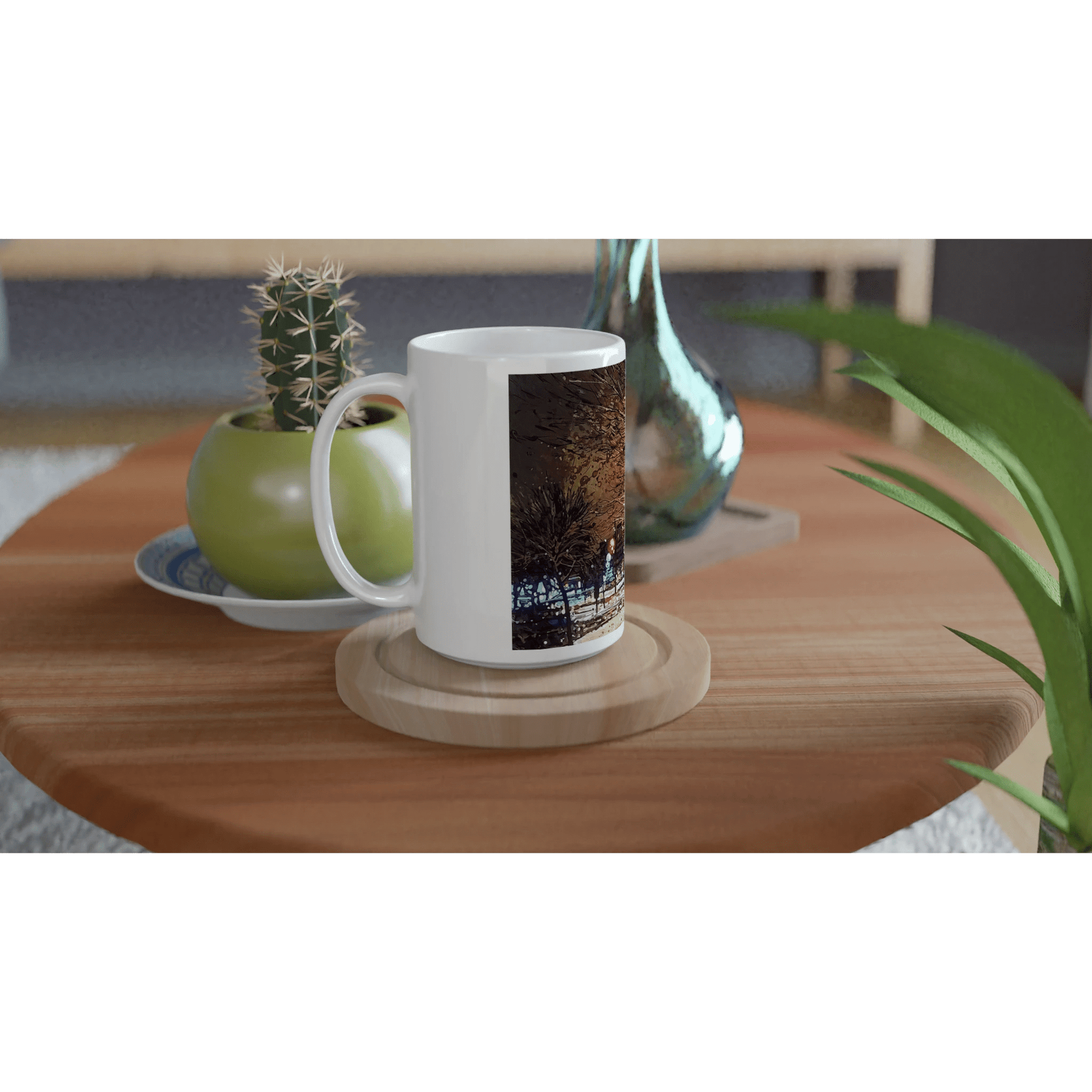 Still awake - White 15oz Ceramic Mug - eduardgurevich