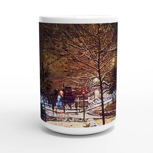 Still awake - White 15oz Ceramic Mug - eduardgurevich