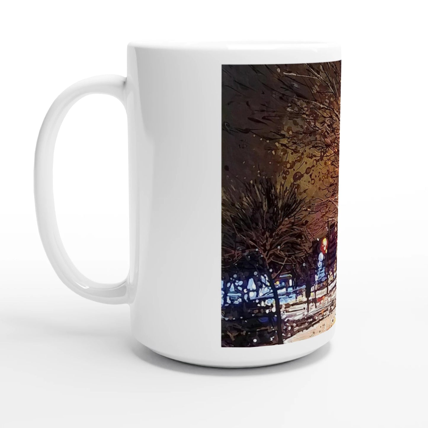 Still awake - White 15oz Ceramic Mug - eduardgurevich