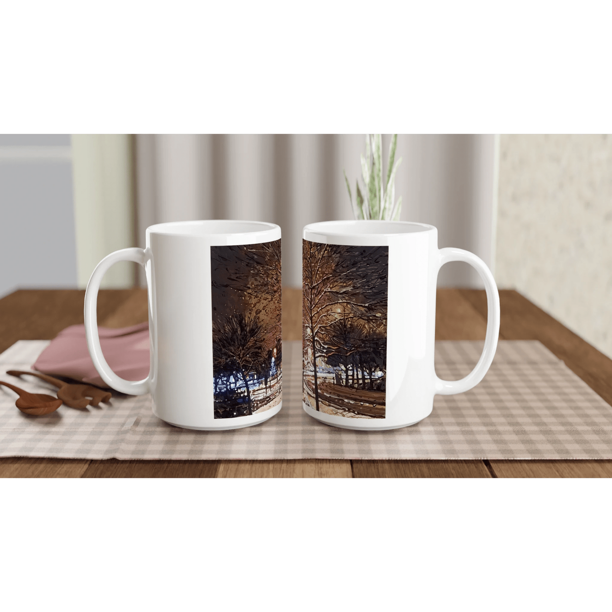 Still awake - White 15oz Ceramic Mug - eduardgurevich