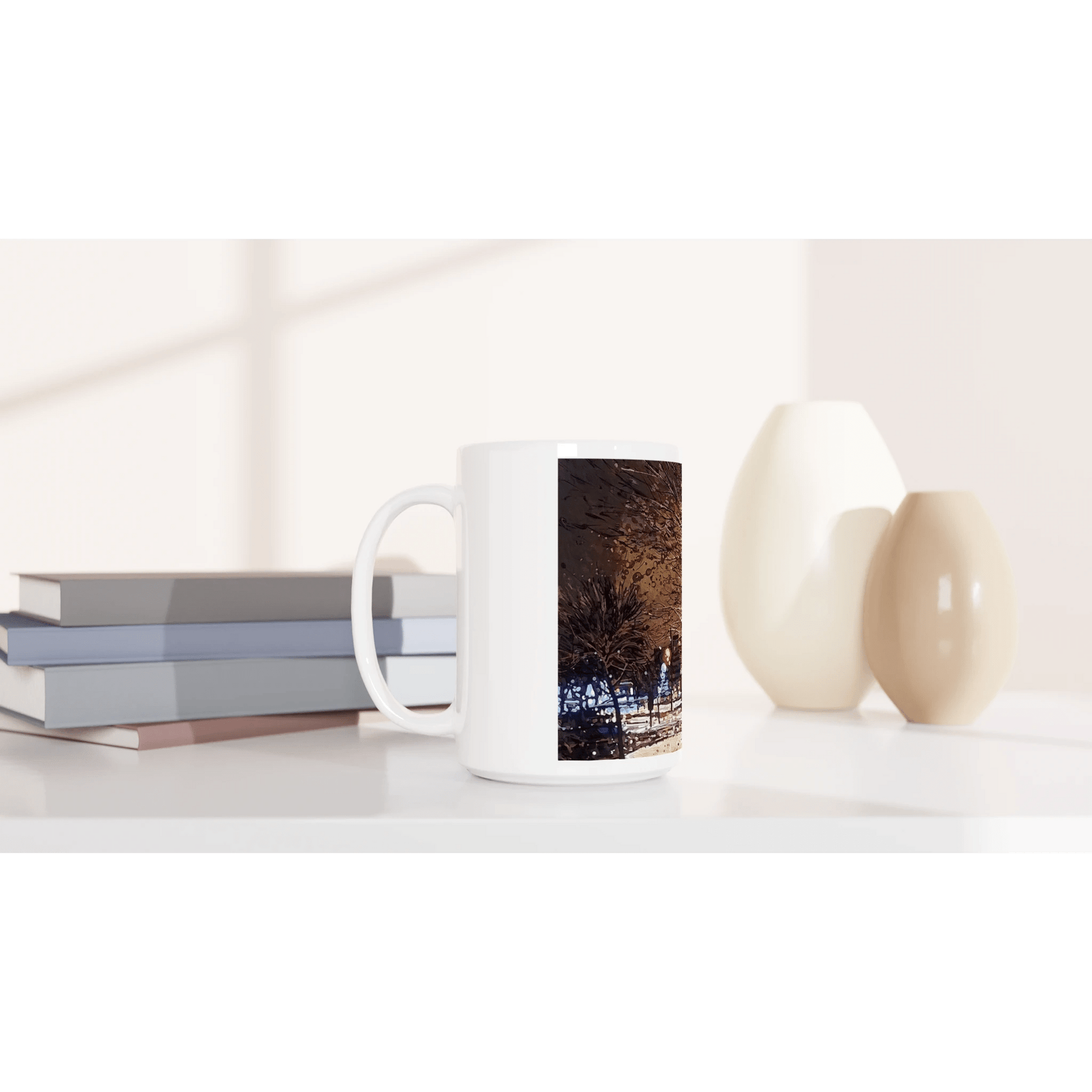 Still awake - White 15oz Ceramic Mug - eduardgurevich