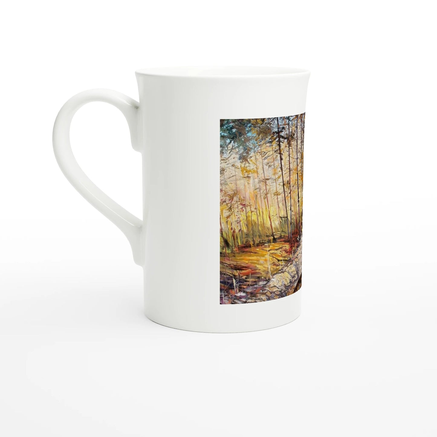 Summer end - White 10oz Porcelain Slim Mug - eduardgurevich