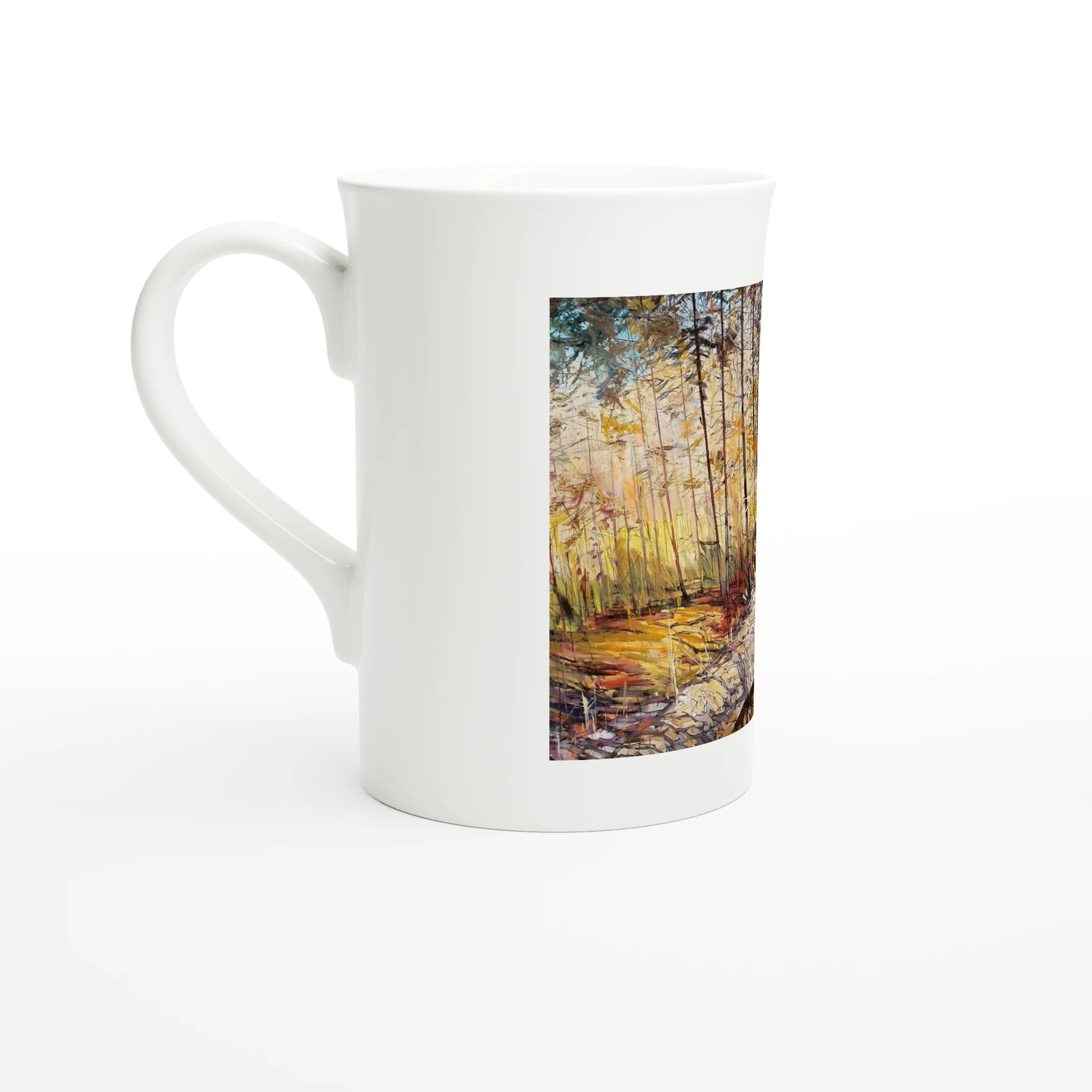 Summer end - White 10oz Porcelain Slim Mug - eduardgurevich
