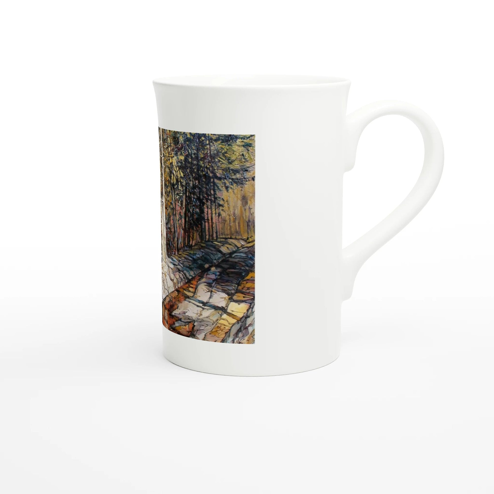 Summer end - White 10oz Porcelain Slim Mug - eduardgurevich