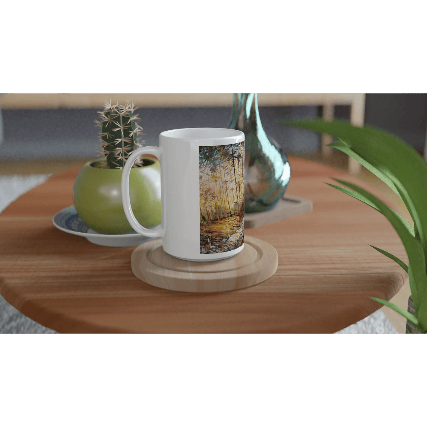 Summer end - White 15oz Ceramic Mug - eduardgurevich