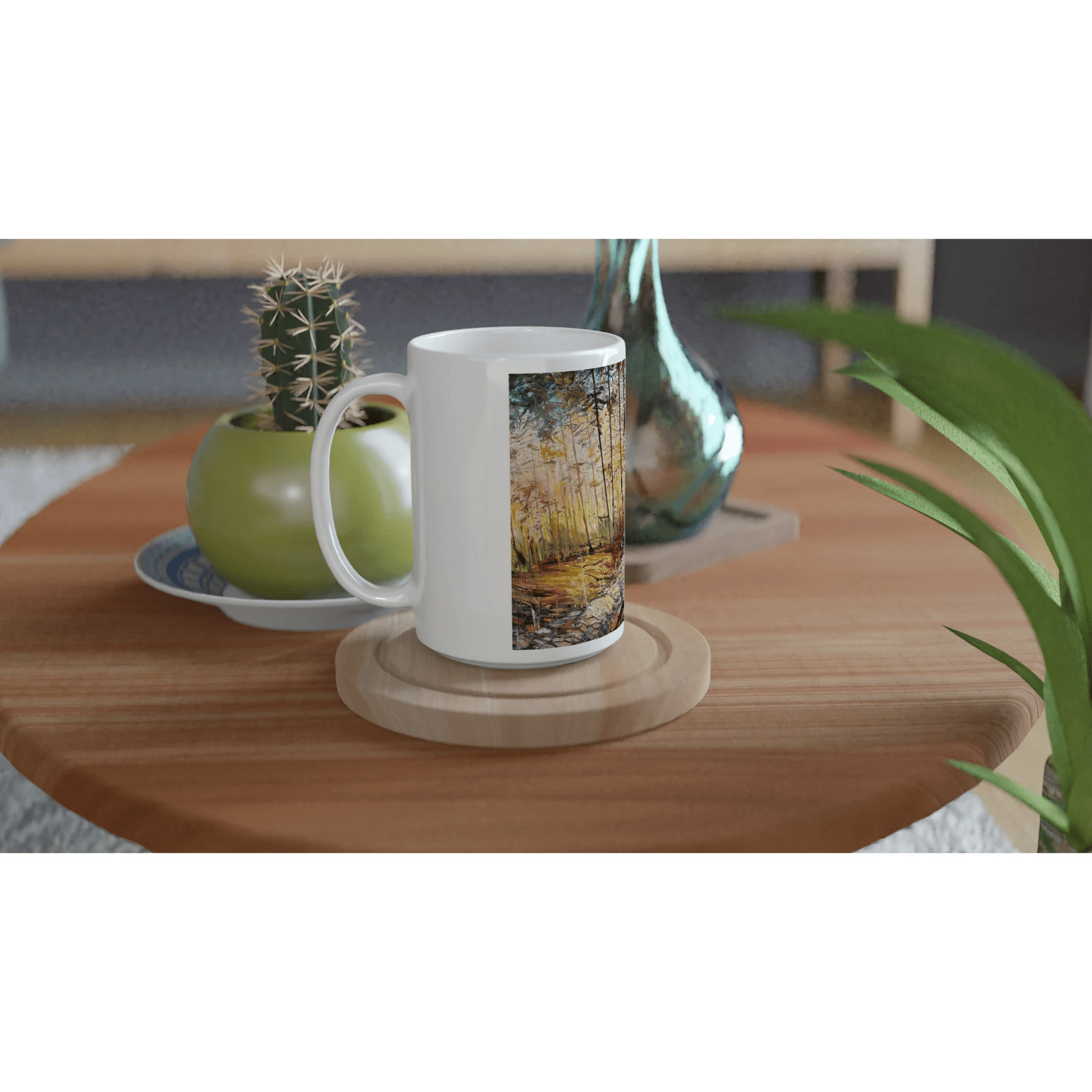 Summer end - White 15oz Ceramic Mug - eduardgurevich
