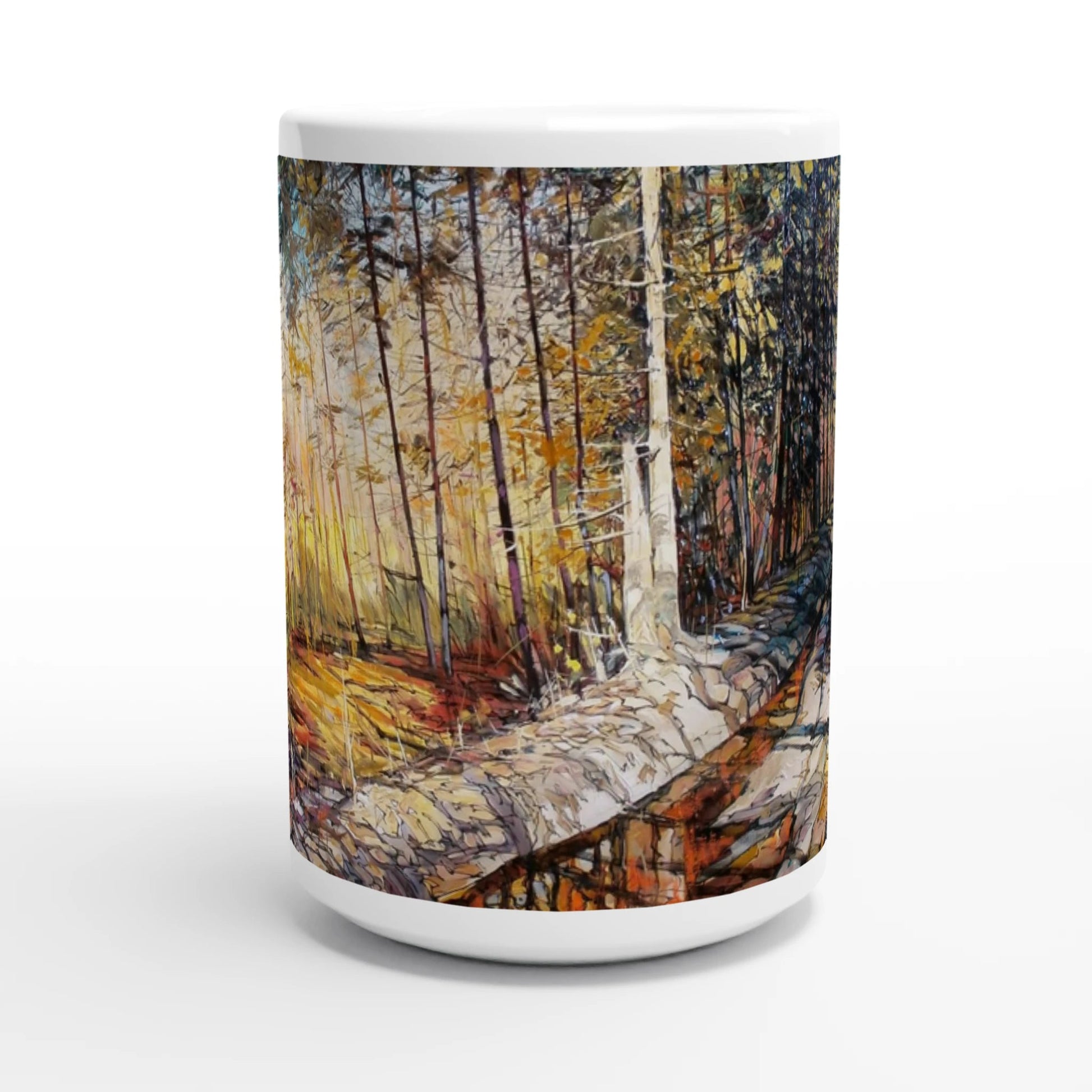 Summer end - White 15oz Ceramic Mug - eduardgurevich