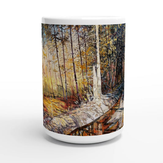 Summer end - White 15oz Ceramic Mug - eduardgurevich