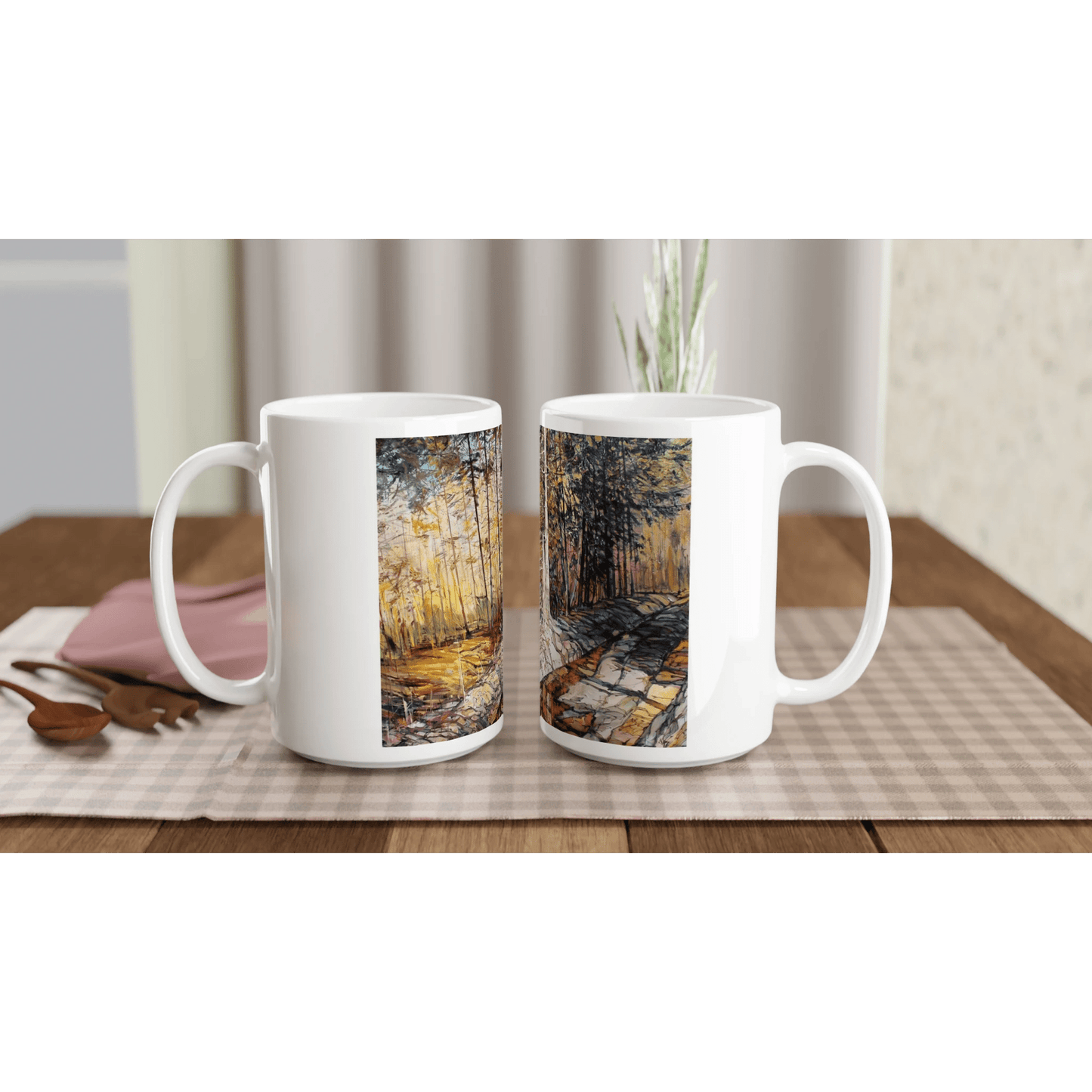 Summer end - White 15oz Ceramic Mug - eduardgurevich