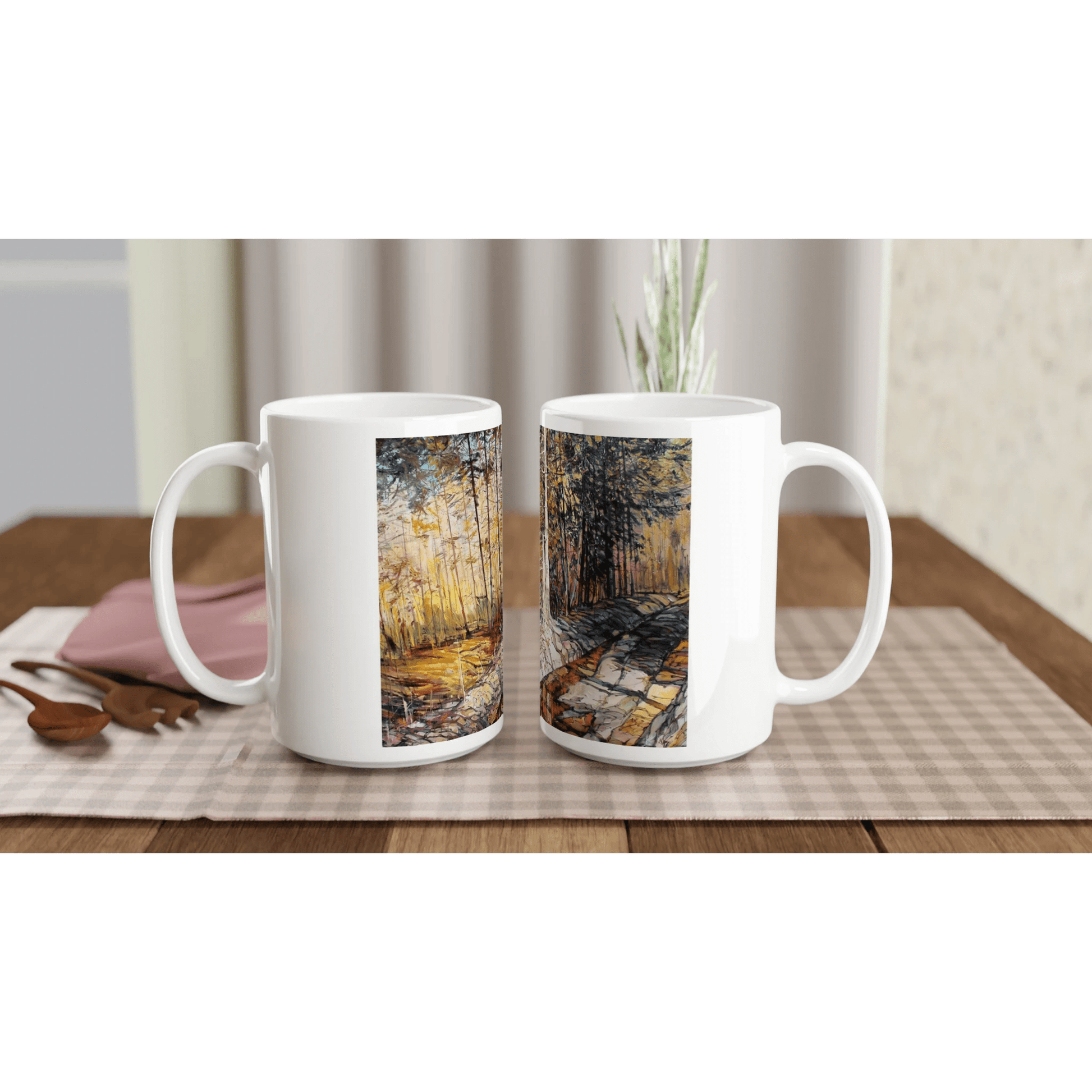Summer end - White 15oz Ceramic Mug - eduardgurevich