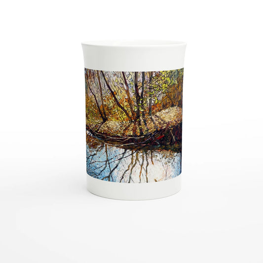 Sun dance - White 10oz Porcelain Slim Mug - eduardgurevich
