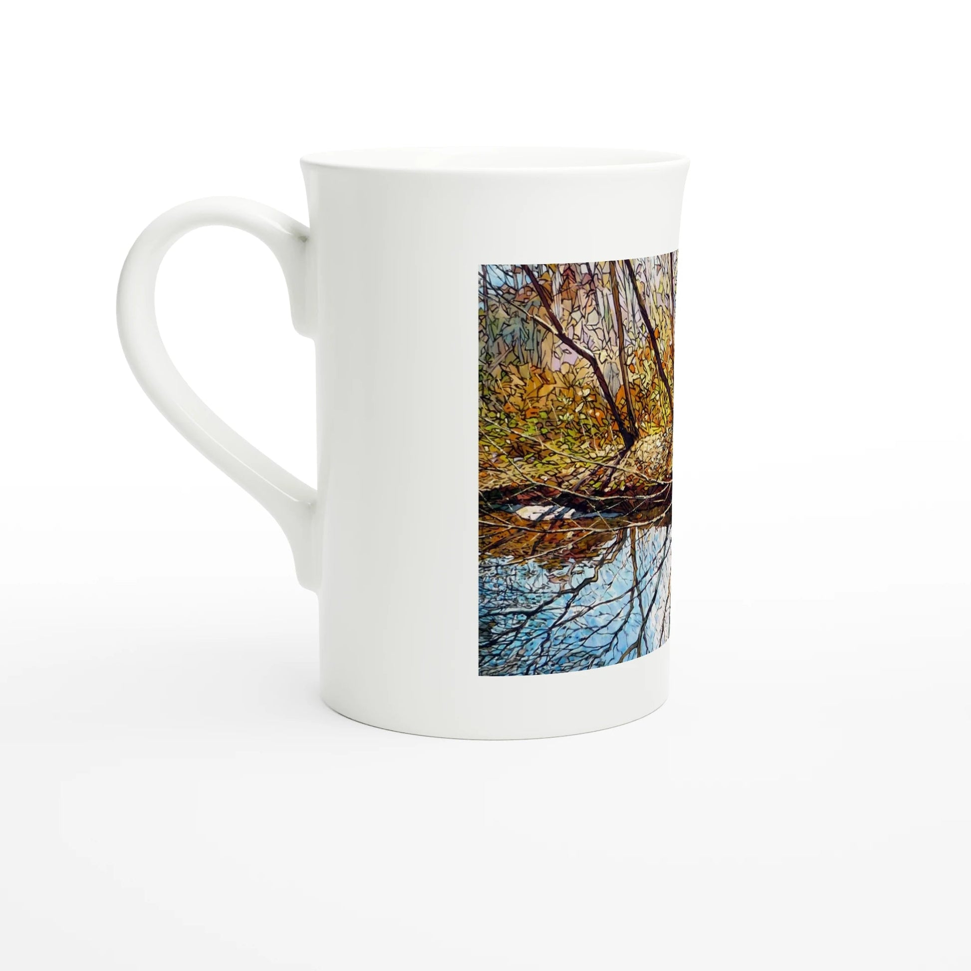 Sun dance - White 10oz Porcelain Slim Mug - eduardgurevich