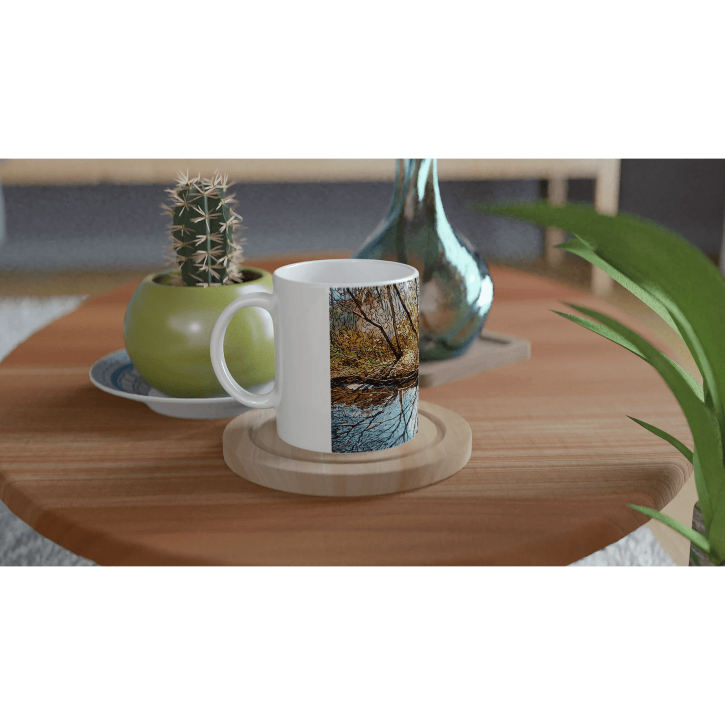 Sun dance - White 11oz Ceramic Mug - eduardgurevich