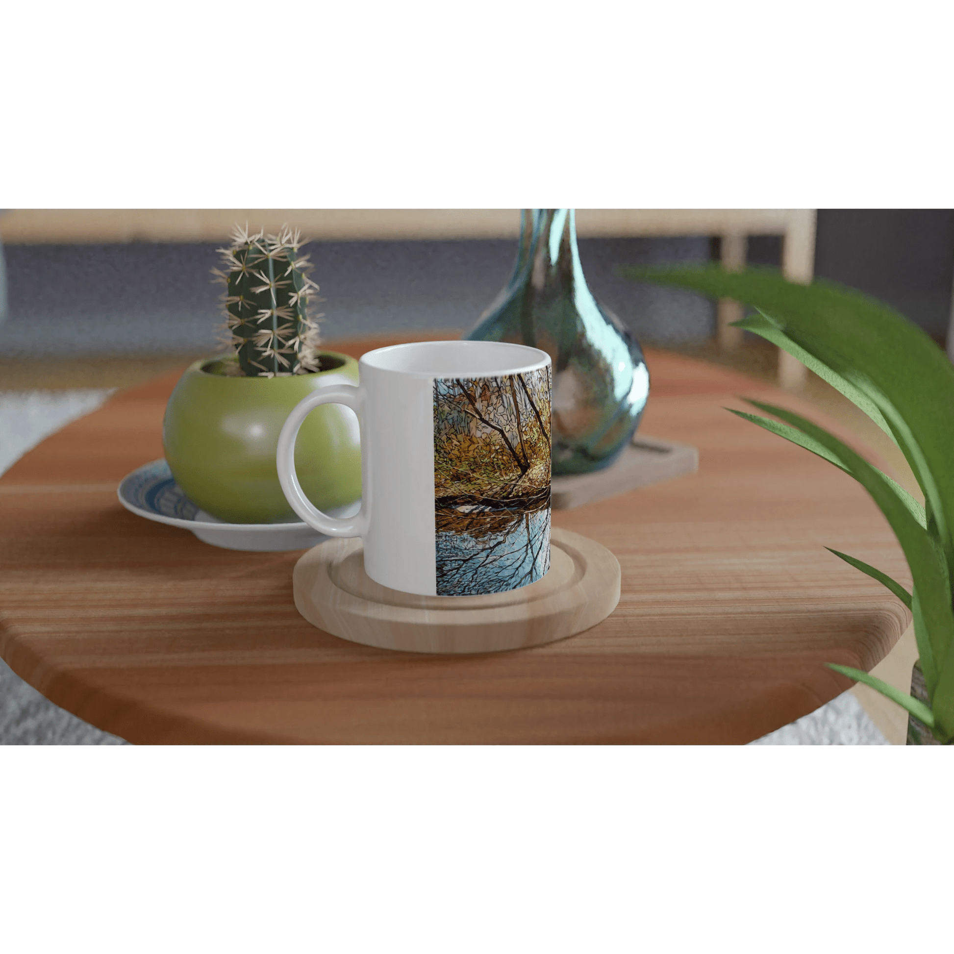 Sun dance - White 11oz Ceramic Mug - eduardgurevich