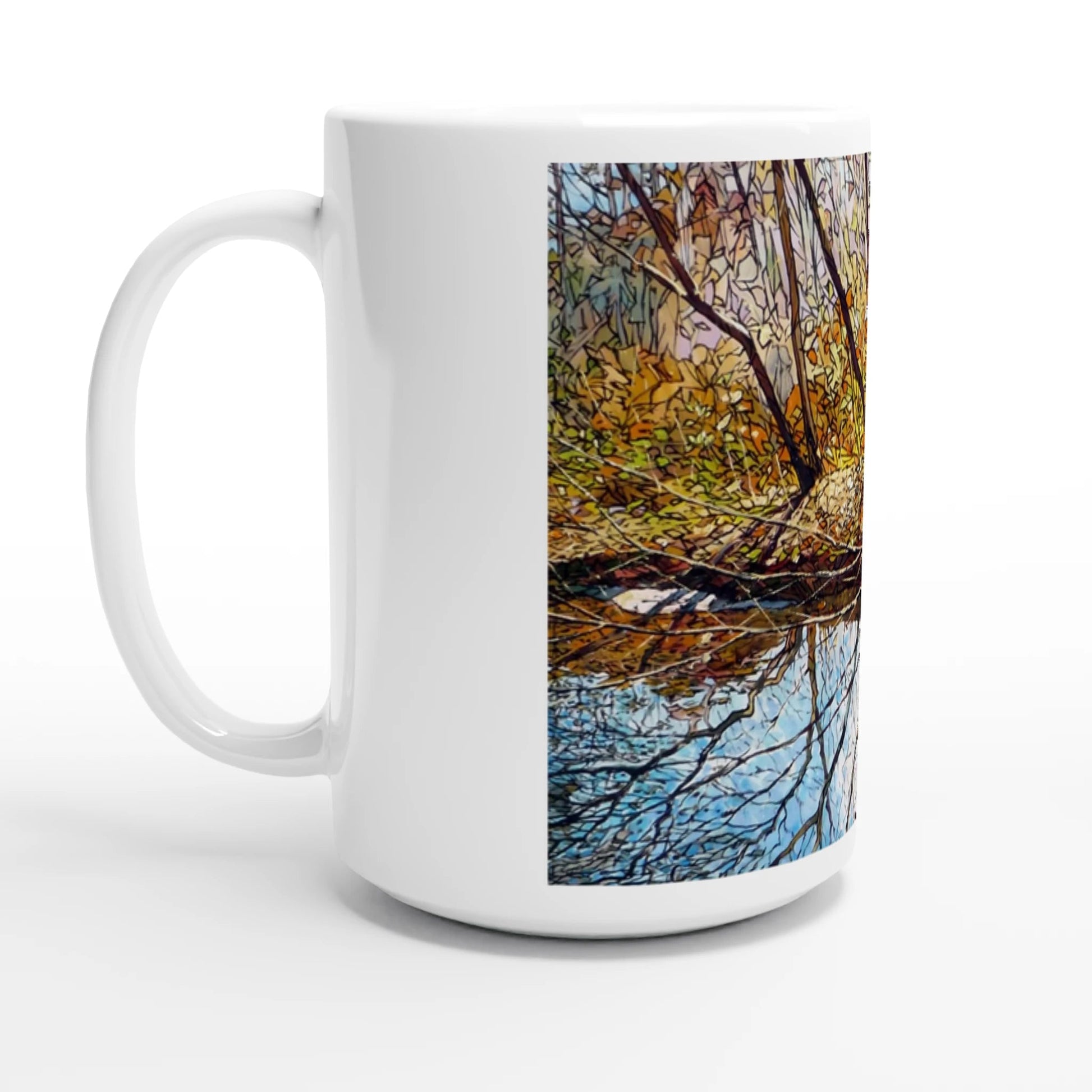Sun dance - White 15oz Ceramic Mug - eduardgurevich