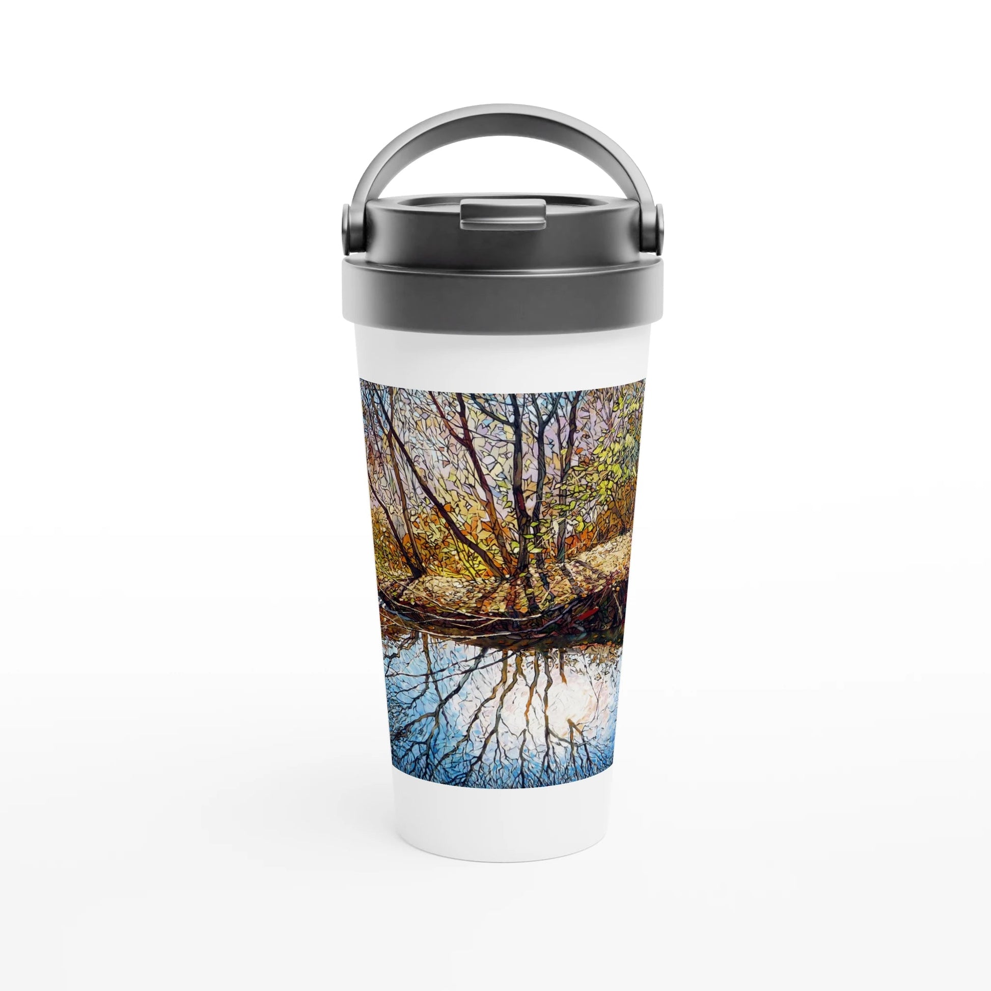 Sun dance - White 15oz Stainless Steel Travel Mug - eduardgurevich