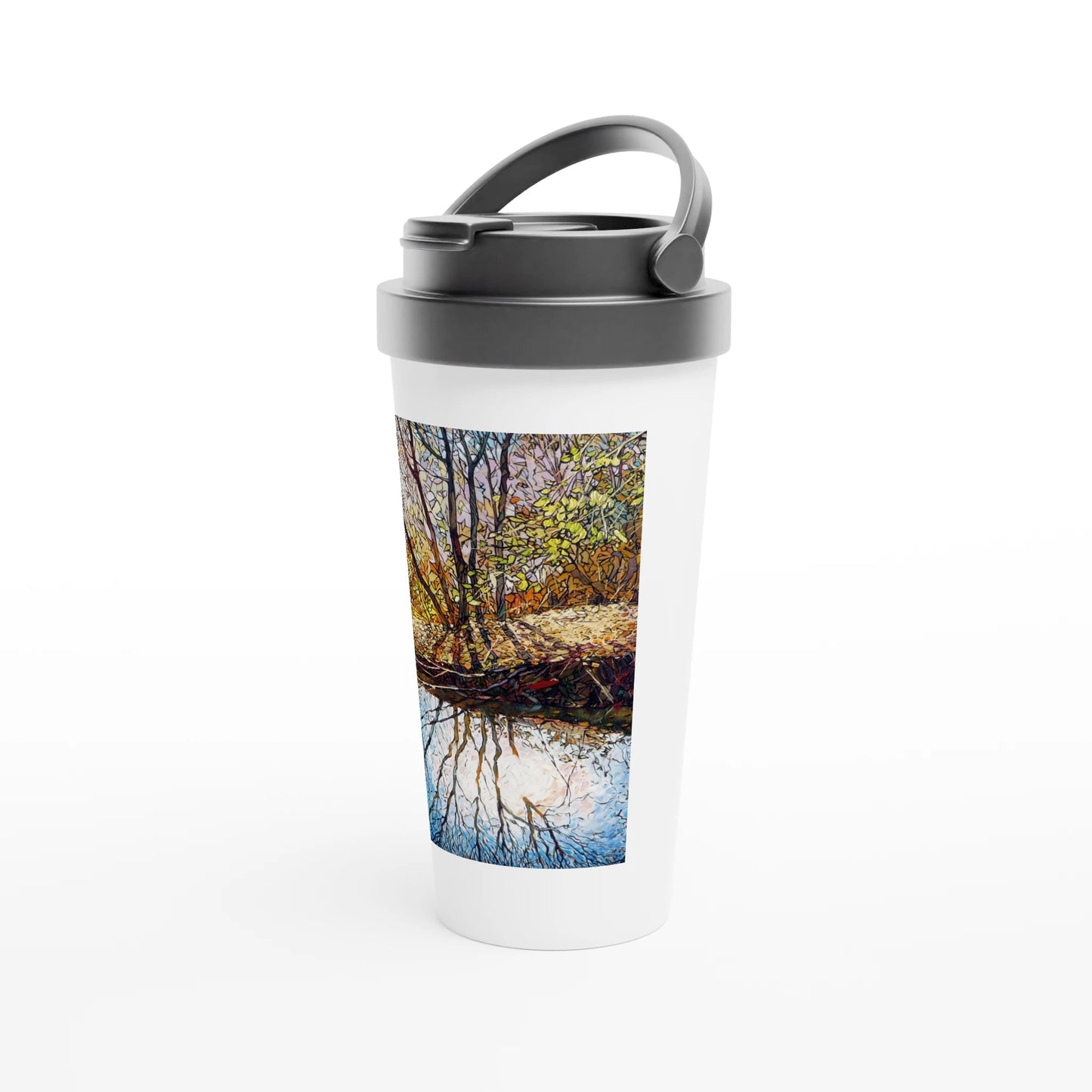 Sun dance - White 15oz Stainless Steel Travel Mug - eduardgurevich