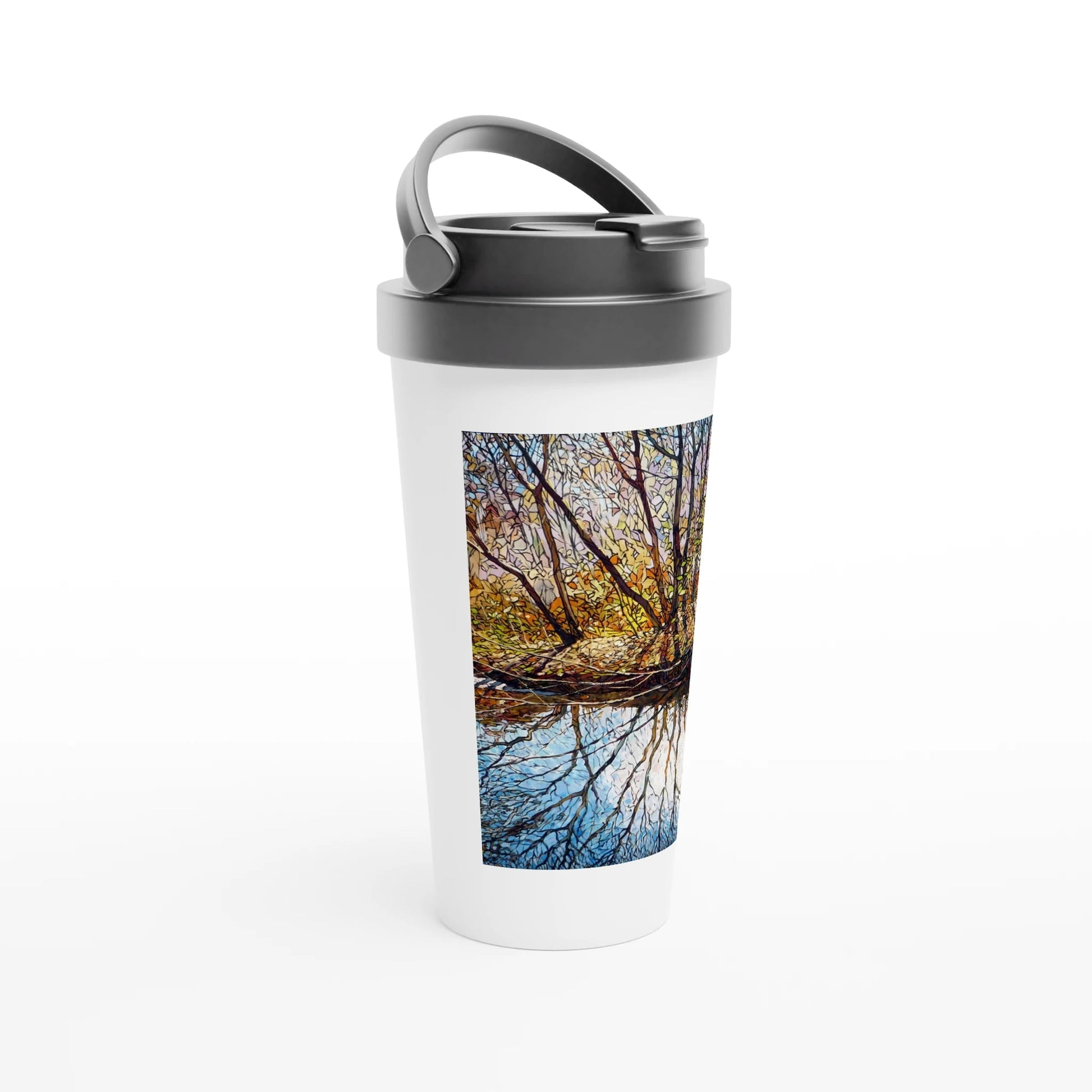 Sun dance - White 15oz Stainless Steel Travel Mug - eduardgurevich
