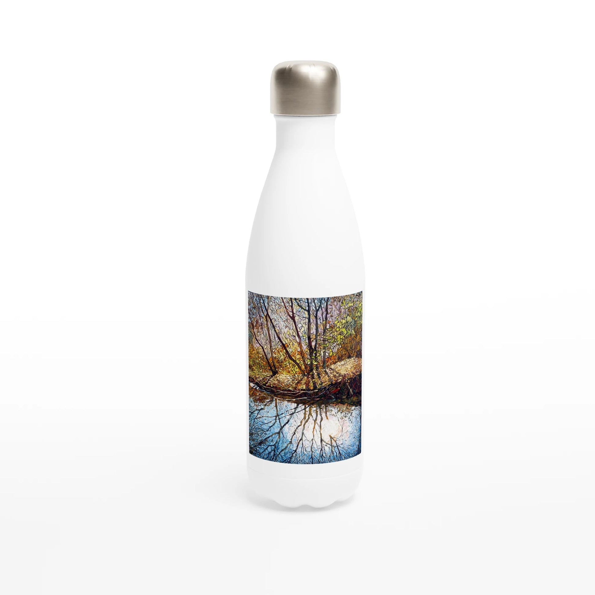Sun dance - White 17oz Stainless Steel Water Bottle - eduardgurevich