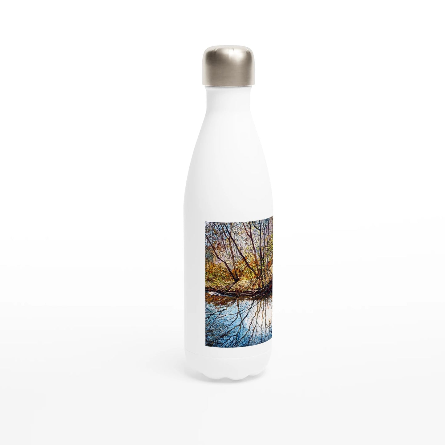 Sun dance - White 17oz Stainless Steel Water Bottle - eduardgurevich