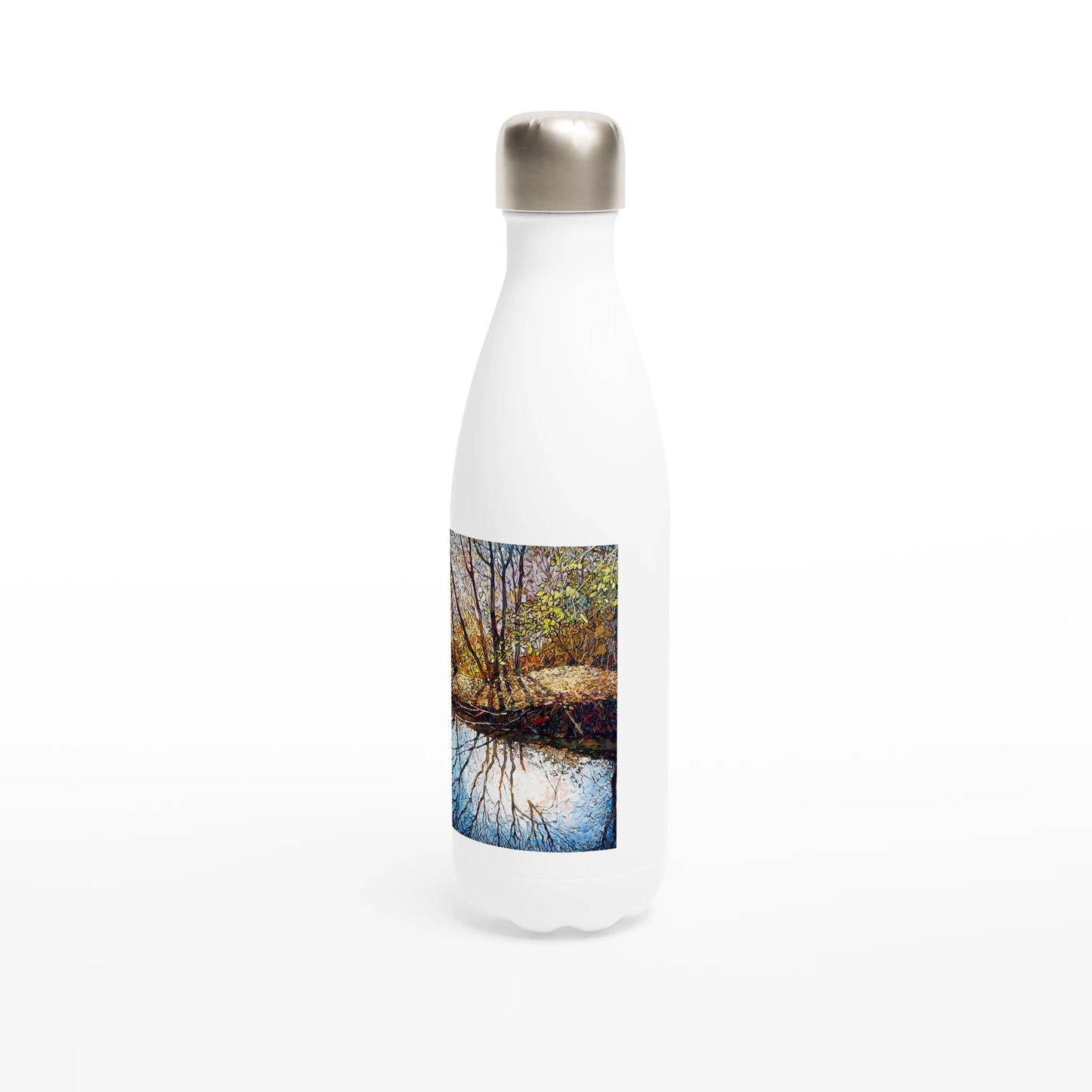 Sun dance - White 17oz Stainless Steel Water Bottle - eduardgurevich
