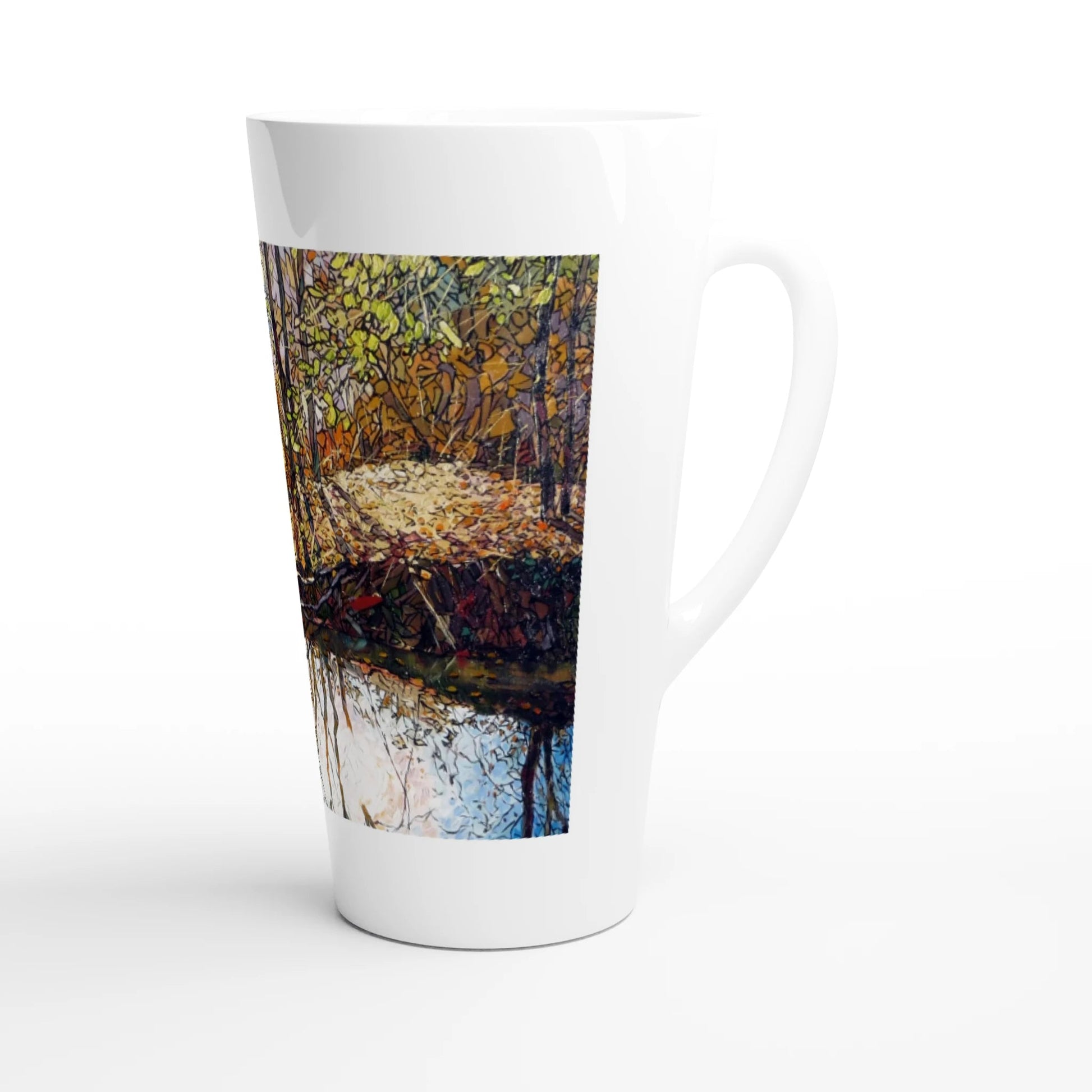 Sun dance - White Latte 17oz Ceramic Mug - eduardgurevich