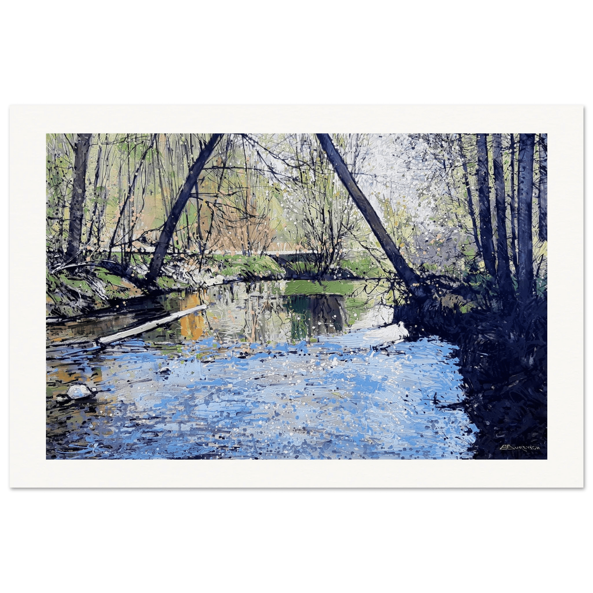 Water alive - Museum - Quality Matte Paper Poster - eduardgurevich 60x90 cm / 24x36″