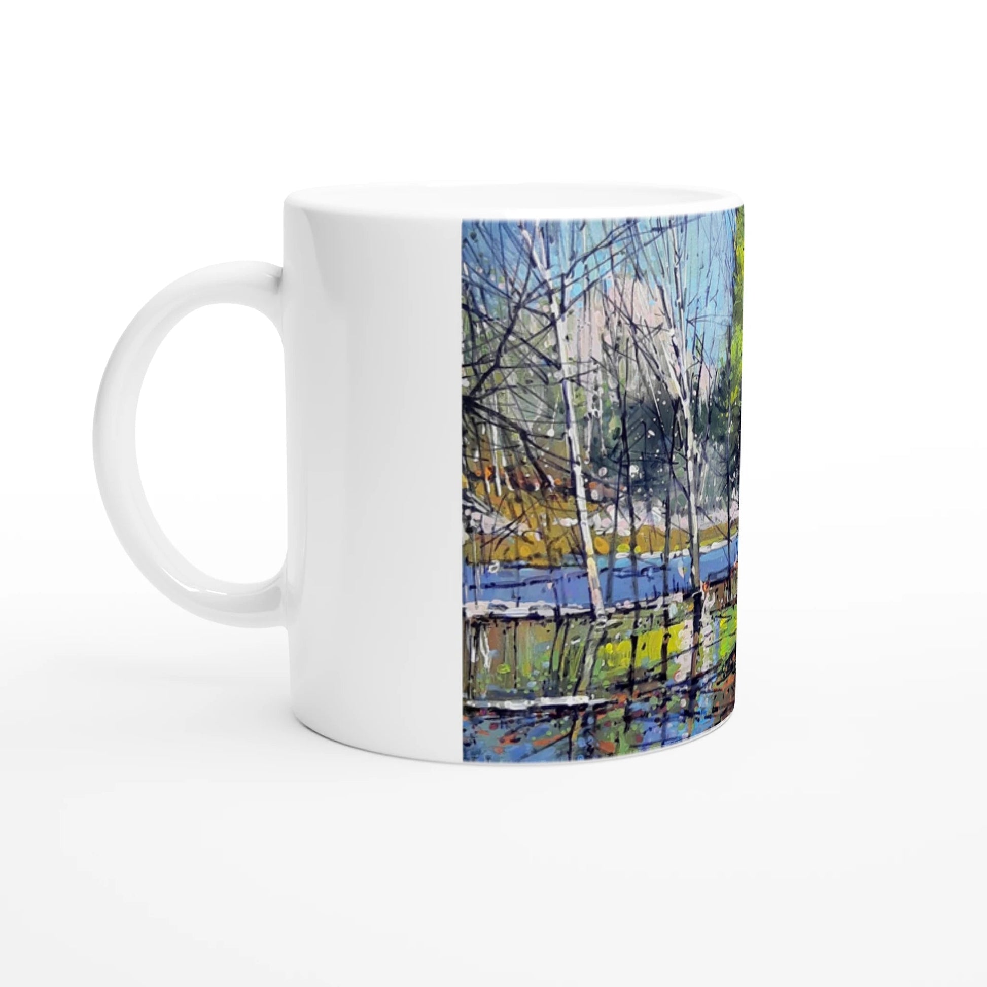 Winter attraction - White 11oz Ceramic Mug - eduardgurevich