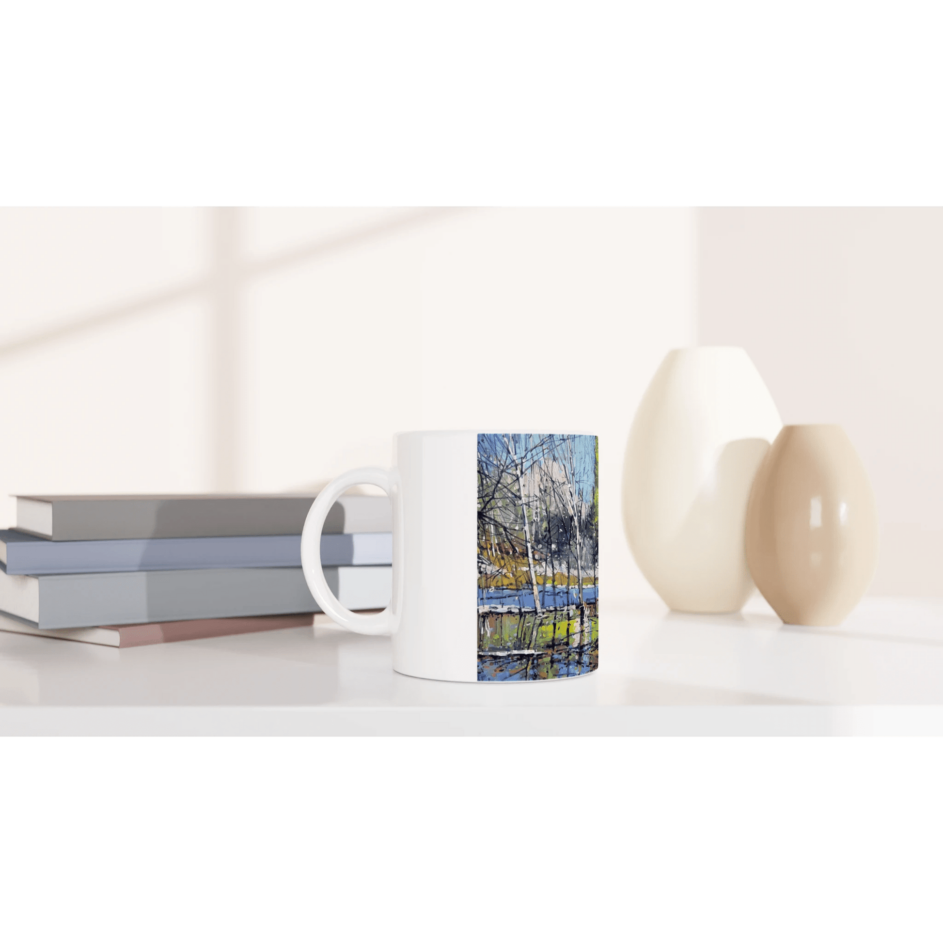Winter attraction - White 11oz Ceramic Mug - eduardgurevich